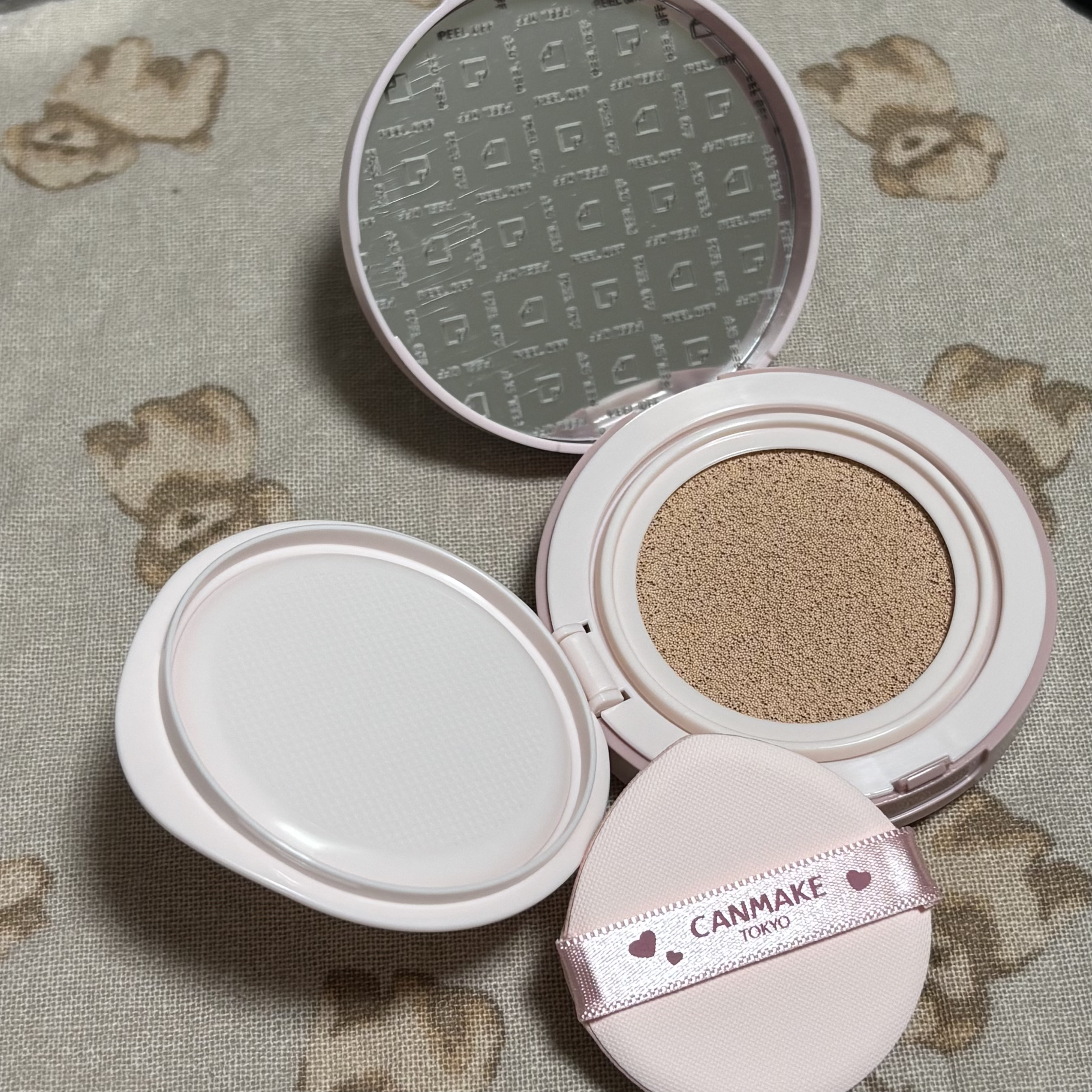 フィットグロウクッション 03 ピンクナチュラル/キャンメイク/クッションファンデーションを使ったクチコミ（2枚目）