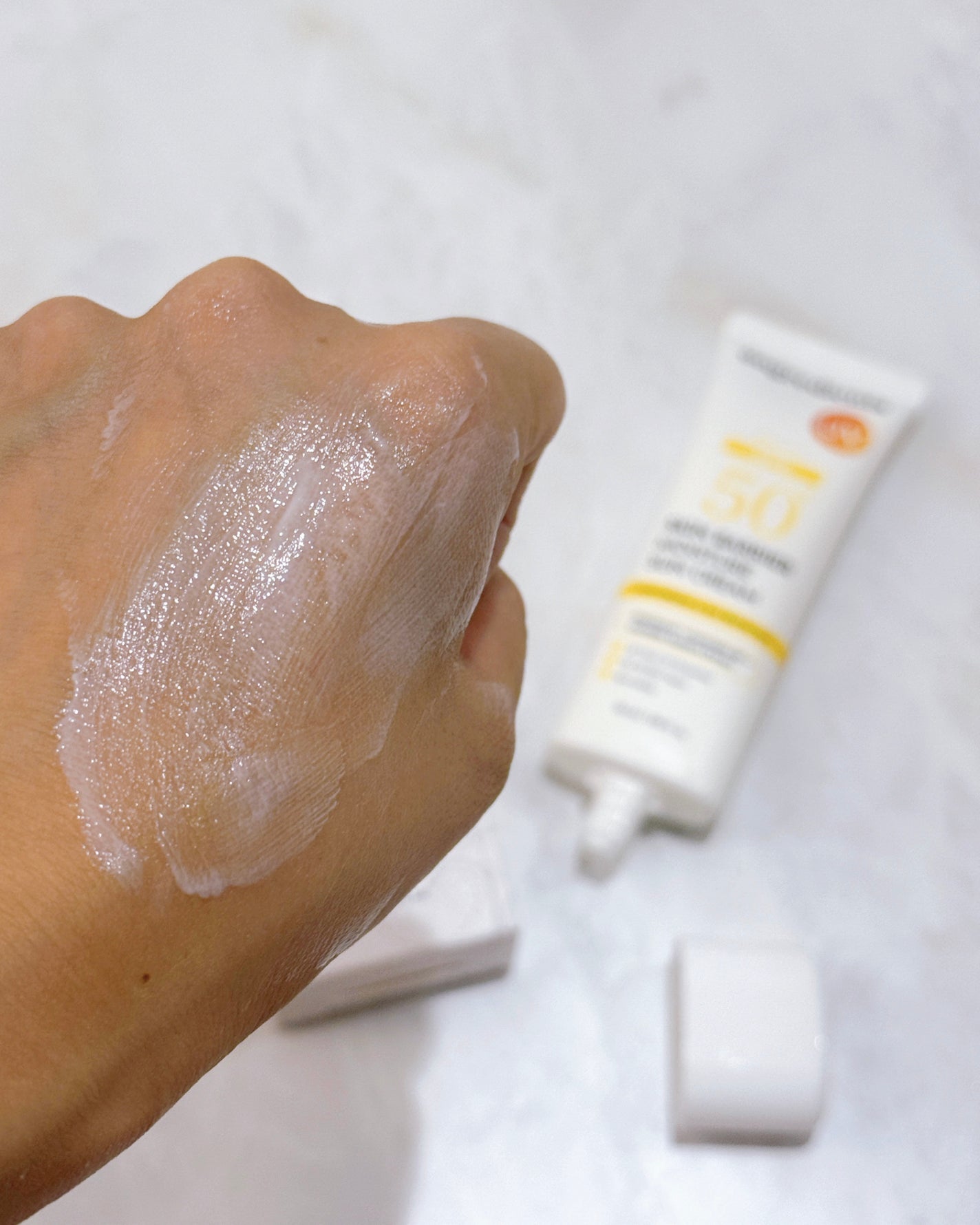 スキンバリアモイスチャーサンクリーム/Ongredients/日焼け止めクリームを使ったクチコミ(5枚目)