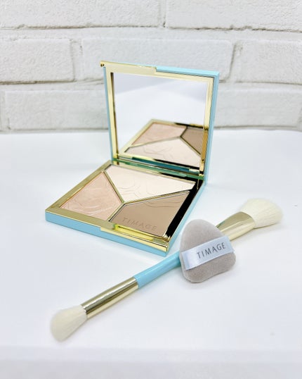 ハイライトシェーディングパレット/TIMAGE/パウダーハイライトを使ったクチコミ(6枚目)