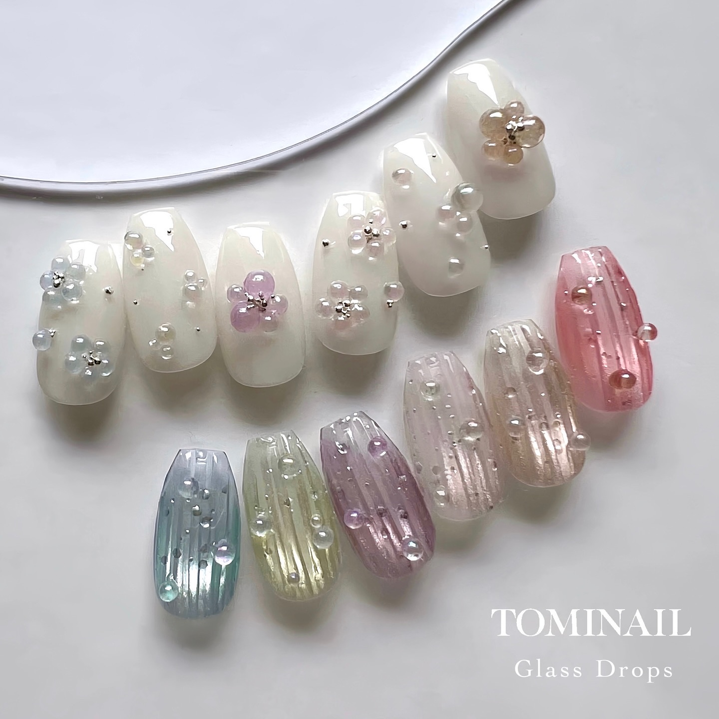 @tominail.japan 
8月7日10:00〜
⁡
・Glass Drops 
単品20%off : 384円（税込） 
6種セット35%off：1.872円（税込）
⁡
この時期可愛い
涼しげなガラスパーツです☺️

⁡
⁡
※ 