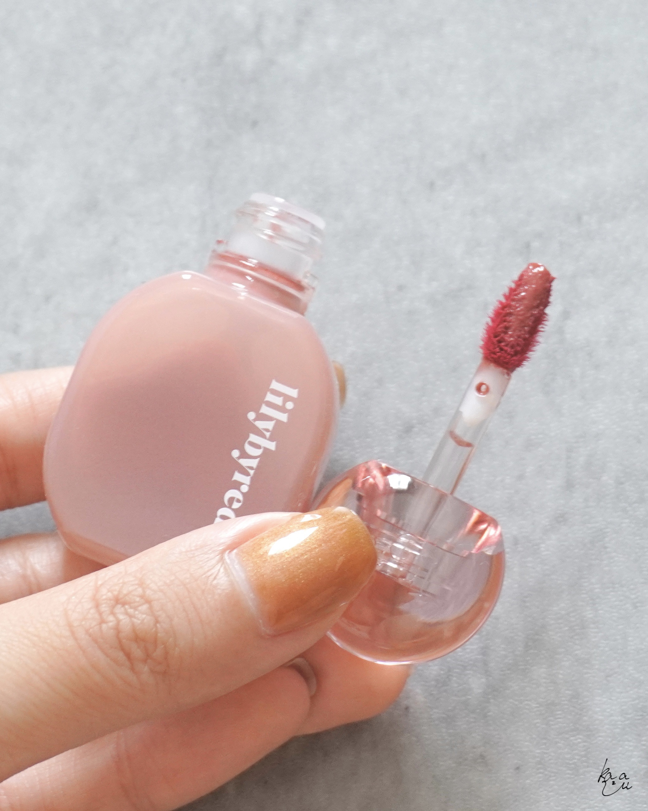 Balming Dewy Tint/lilybyred/リップティントを使ったクチコミ（3枚目）