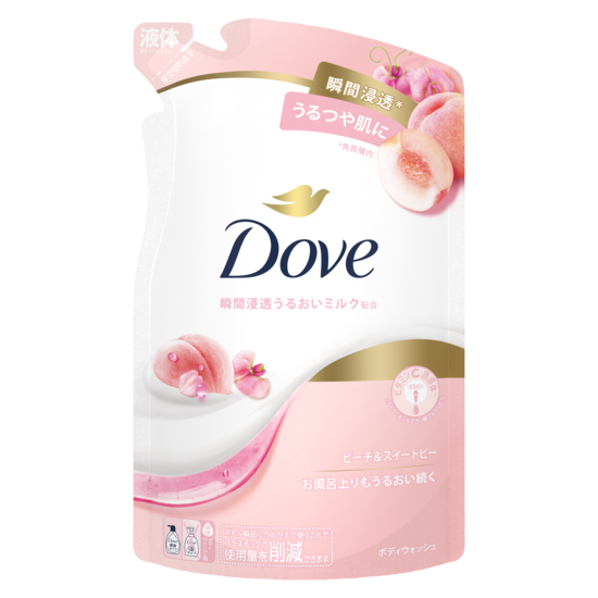 ダヴ　ボディウォッシュ ピーチ＆スイートピー つめかえ（330g）
