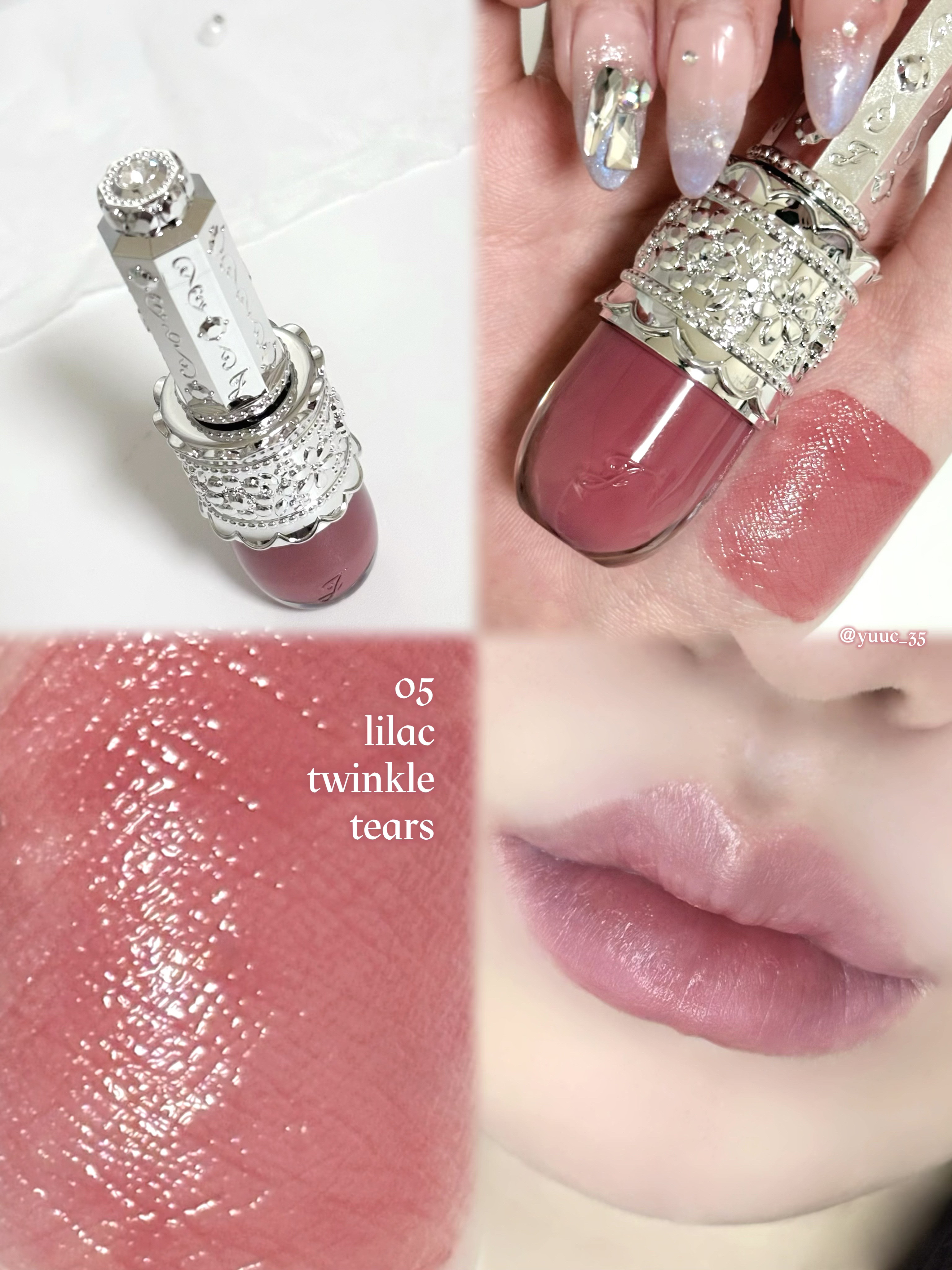 リップラッカー　ブルーミングガーランド/JILL STUART/口紅を使ったクチコミ（3枚目）