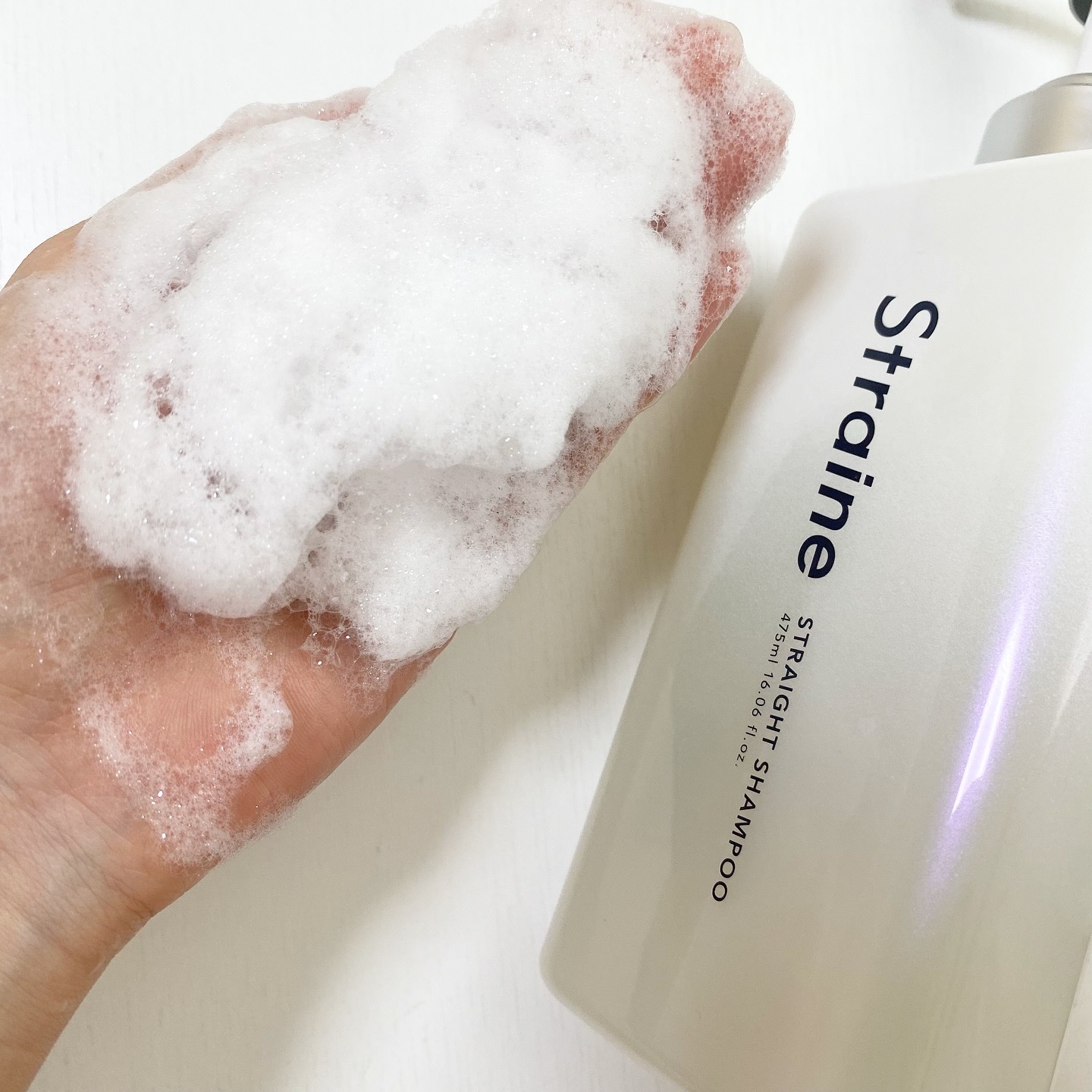 ストレートシャンプー/ストレートトリートメント ホワイトブロッサムの香り/Straine/市販シャンプーを使ったクチコミ（3枚目）