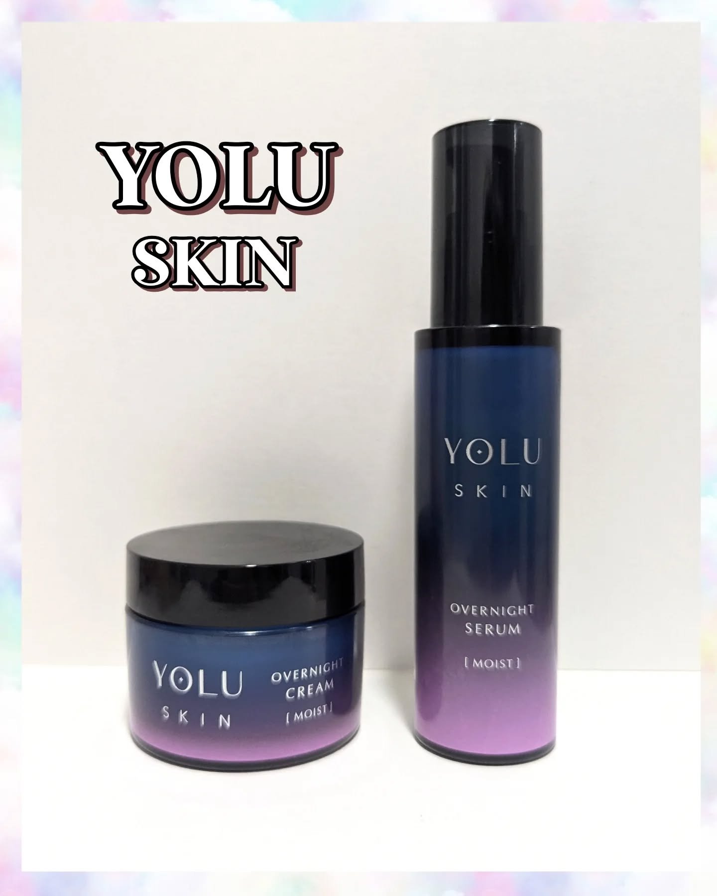 ヨル スキン オーバーナイトセラム モイスト/YOLU/美容液を使ったクチコミ（1枚目）