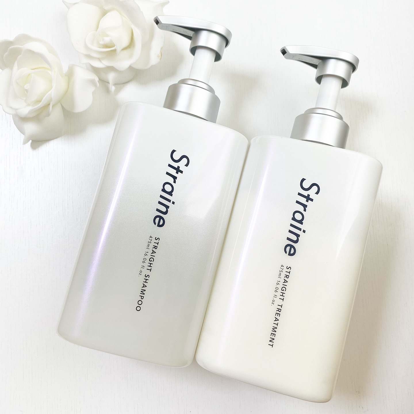 ストレートシャンプー/ストレートトリートメント ホワイトブロッサムの香り/Straine/市販シャンプーを使ったクチコミ（1枚目）