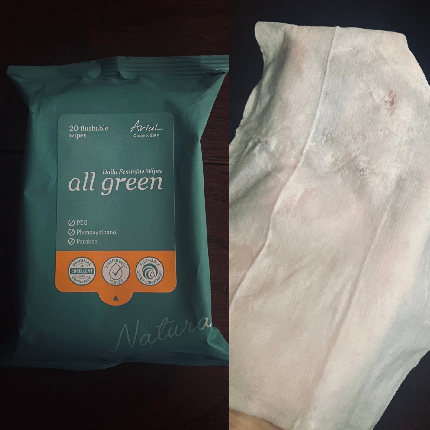 オールグリーンフェミニンワイプ/Ariul/デリケートゾーンケアを使ったクチコミ(1枚目)