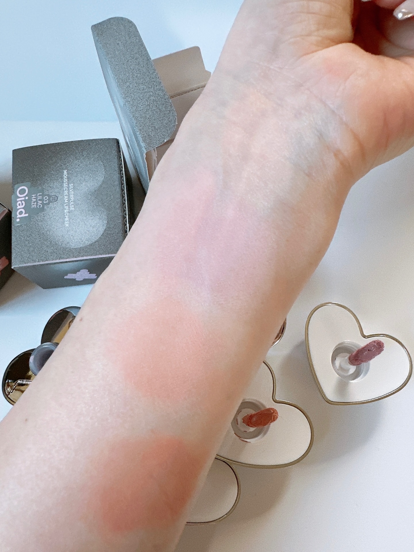 シルバーパース ムースクリーム リップ＆チーク/oiad/ジェル・クリームチークを使ったクチコミ（3枚目）