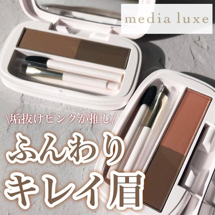 パウダーアイブロウ/media luxe/パウダーアイブロウを使ったクチコミ(1枚目)