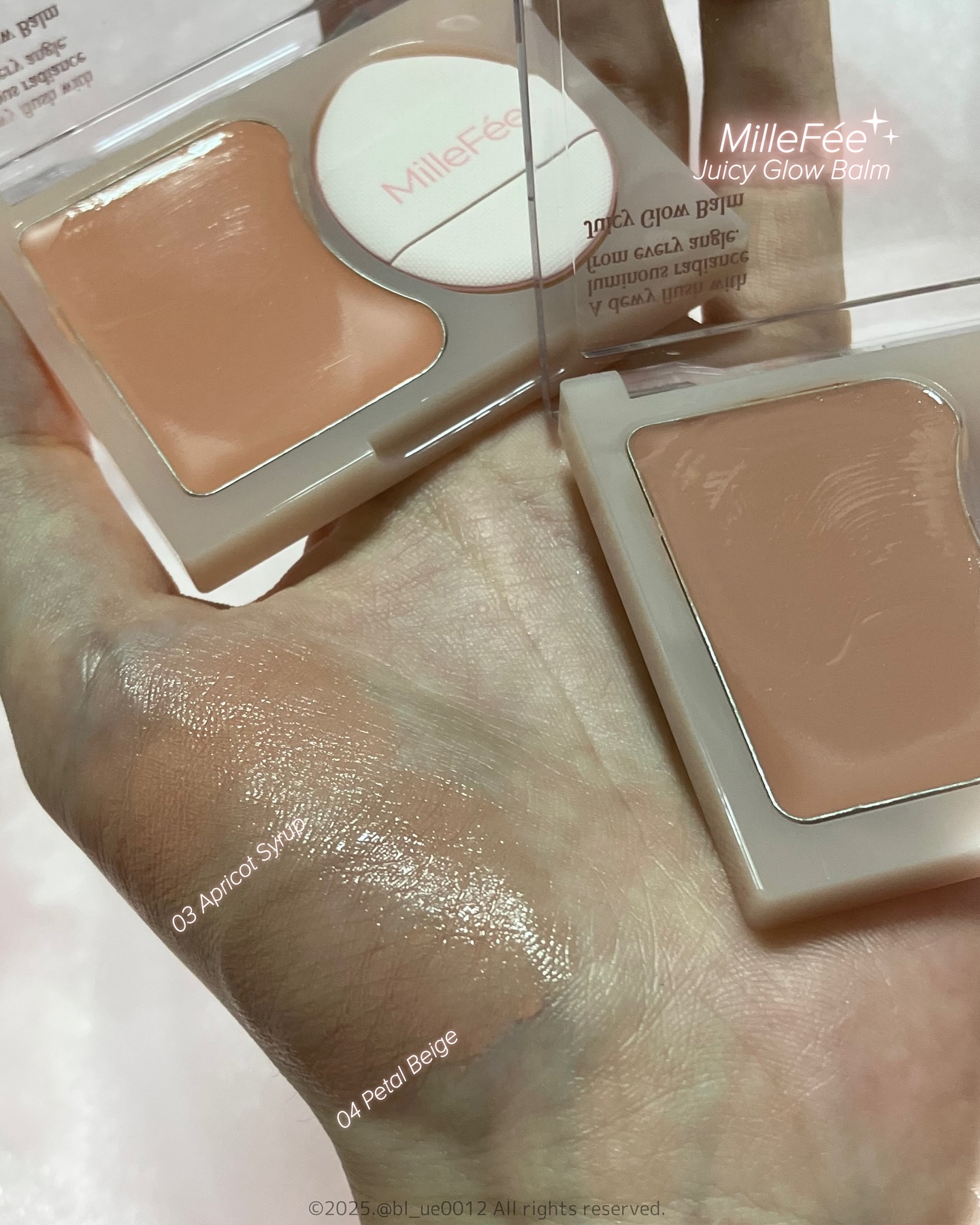 ジューシーグロウバーム/MilleFée/ジェル・クリームチークを使ったクチコミ（3枚目）