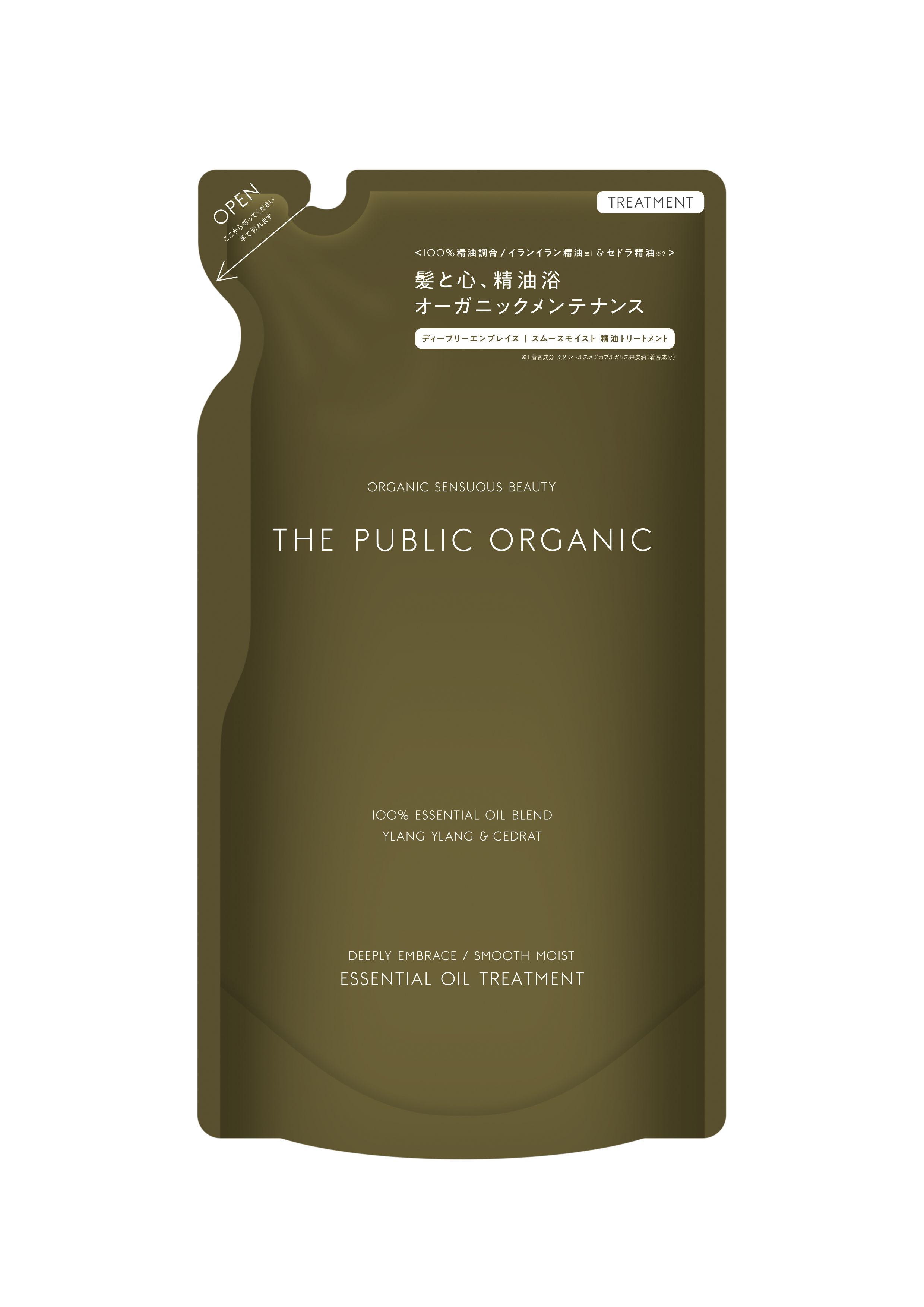 ディープリーエンブレイス スムースモイスト 精油シャンプー/精油トリートメント トリートメント つめかえ