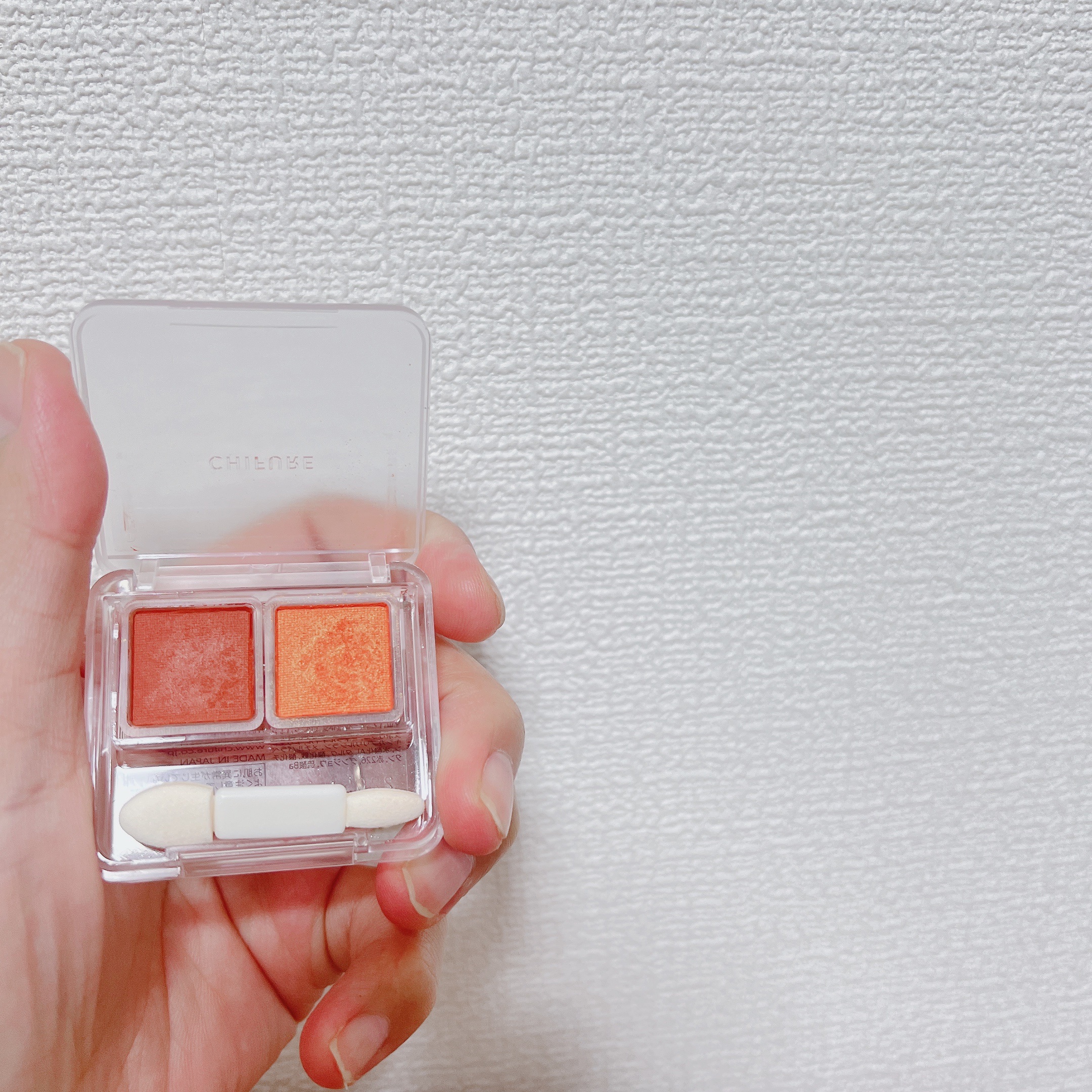 ツイン カラー アイシャドウ 42 オレンジ系/ちふれ/アイシャドウパレットを使ったクチコミ（2枚目）