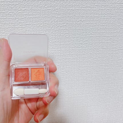 ツイン カラー アイシャドウ 42 オレンジ系/ちふれ/アイシャドウパレットの画像