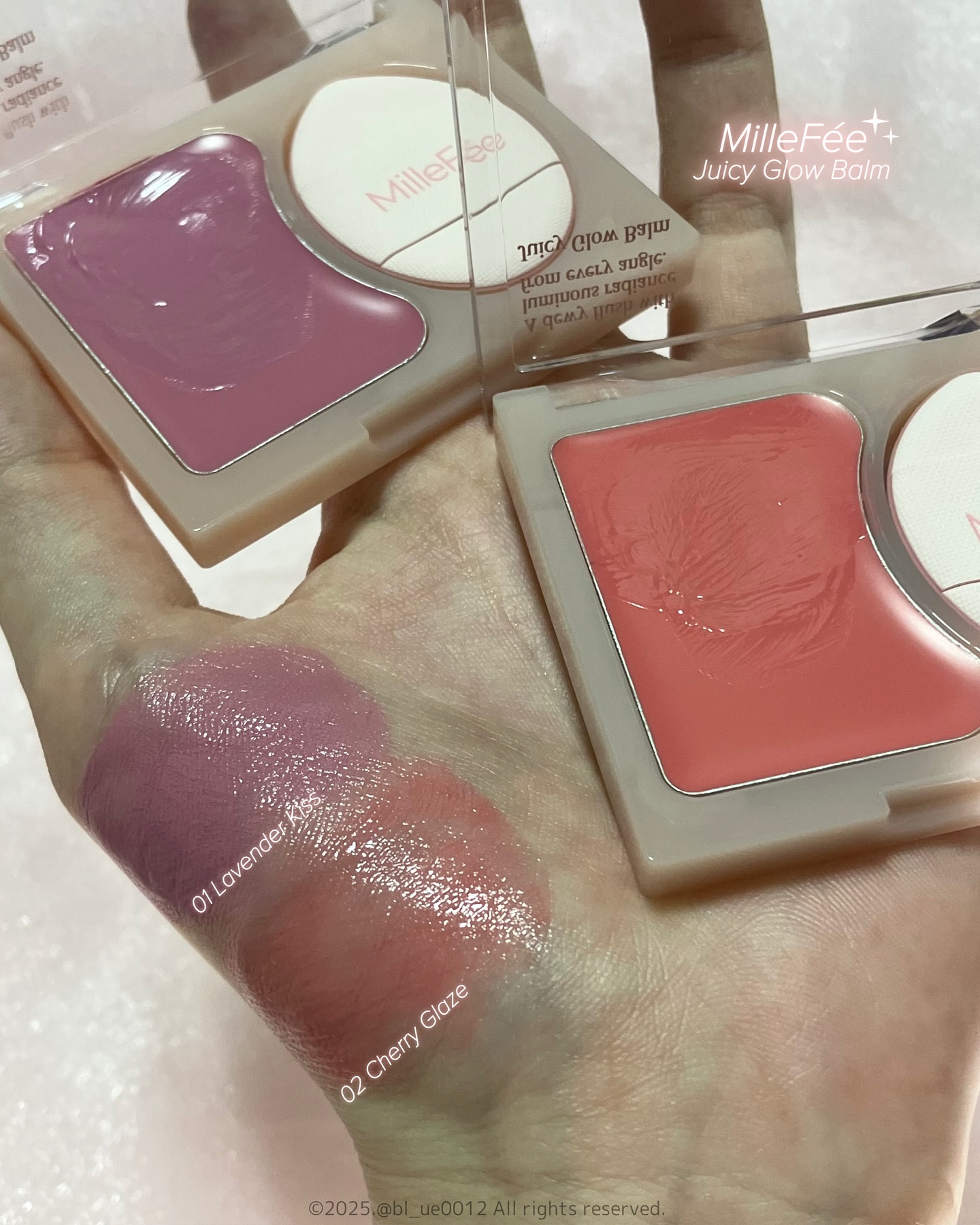 ジューシーグロウバーム/MilleFée/ジェル・クリームチークを使ったクチコミ（2枚目）