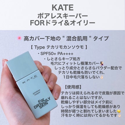 ケイト ポアレスキーパー FORドライ&オイリー/KATE/化粧下地を使ったクチコミ(2枚目)