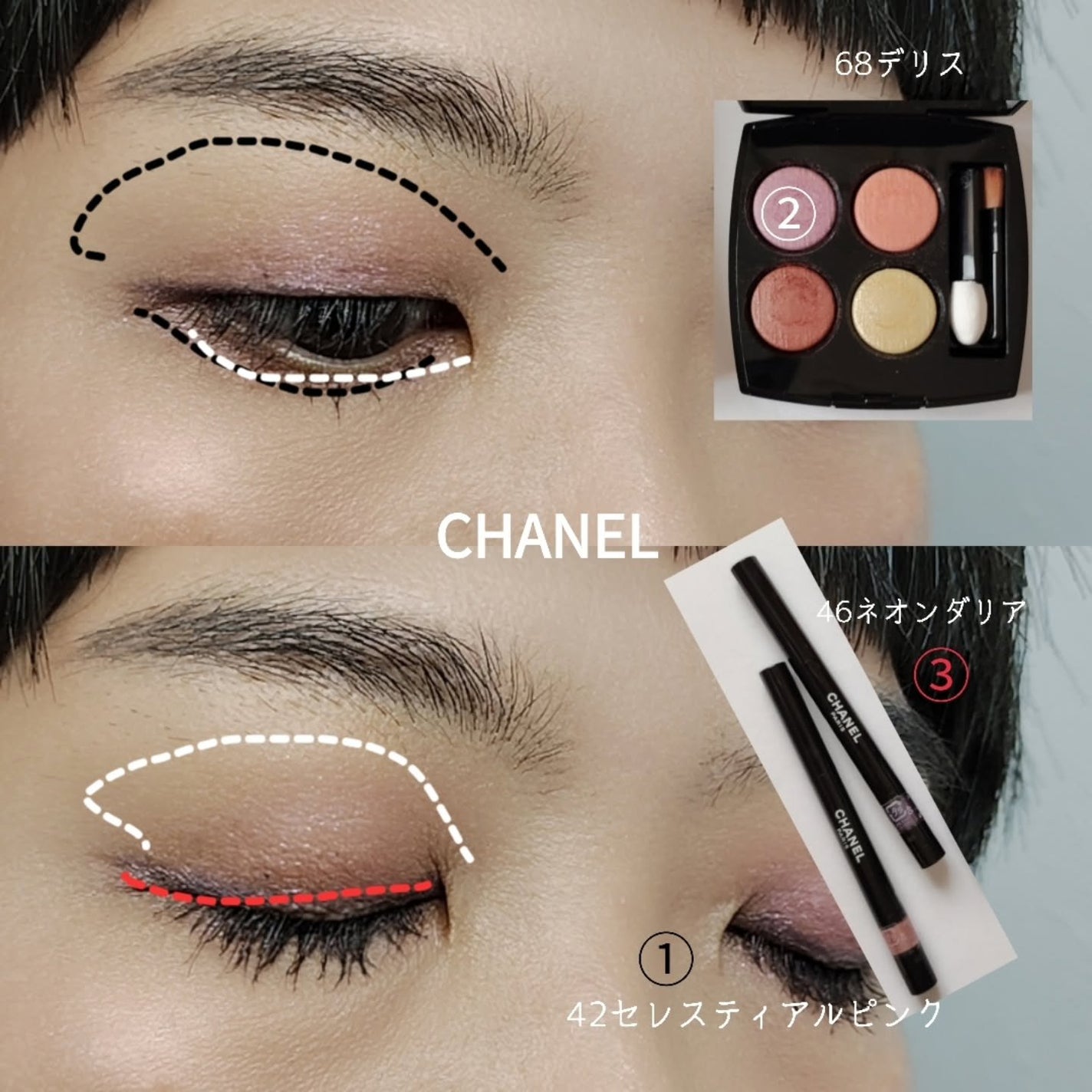 レ キャトル オンブル/CHANEL/アイシャドウパレットを使ったクチコミ(5枚目)