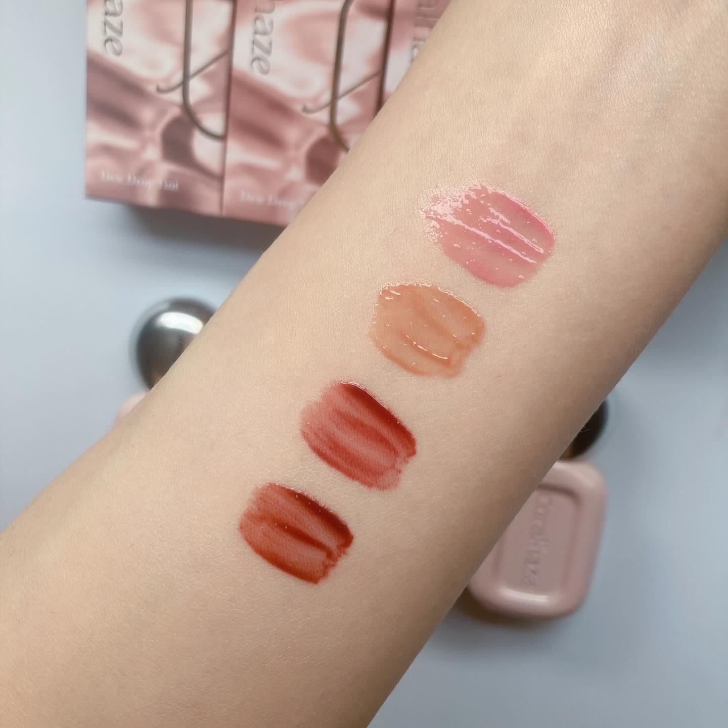 デュー ドロップ ティント/Coralhaze/リップティントを使ったクチコミ（2枚目）