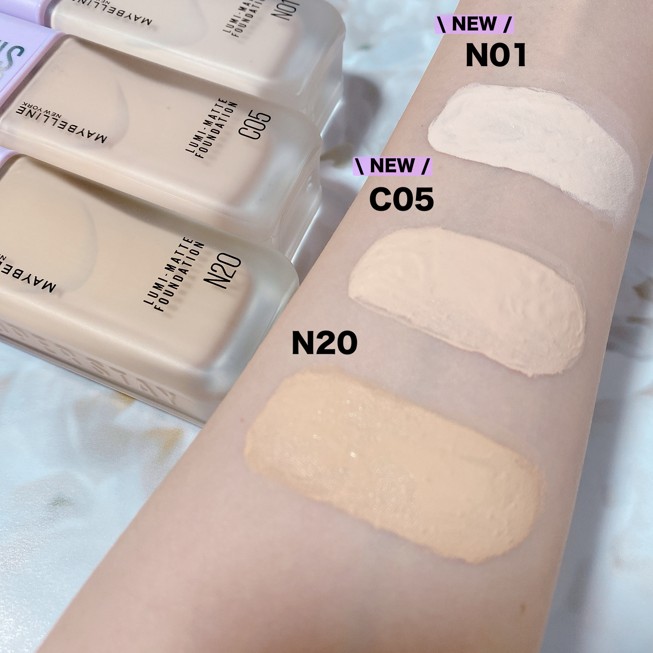 SPステイ ルミマット リキッド ファンデーション/MAYBELLINE NEW YORK/リキッドファンデーションを使ったクチコミ（2枚目）