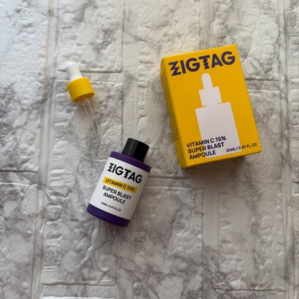 ビタミンC15%スーパーブラストアンプル/ZIGTAG/美容液を使ったクチコミ(2枚目)
