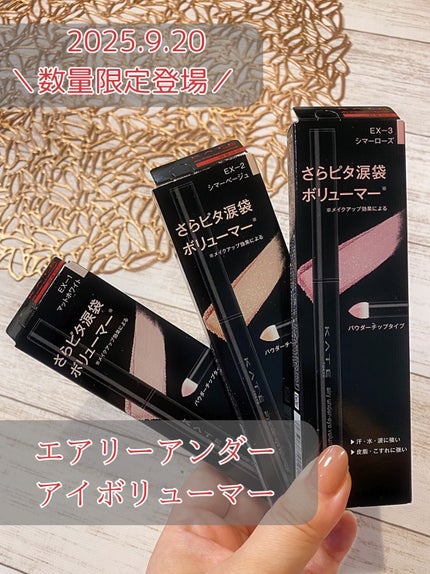 ケイト エアリーアンダーアイボリューマー EX-1 マットホワイト/KATE/スティックアイシャドウを使ったクチコミ(2枚目)