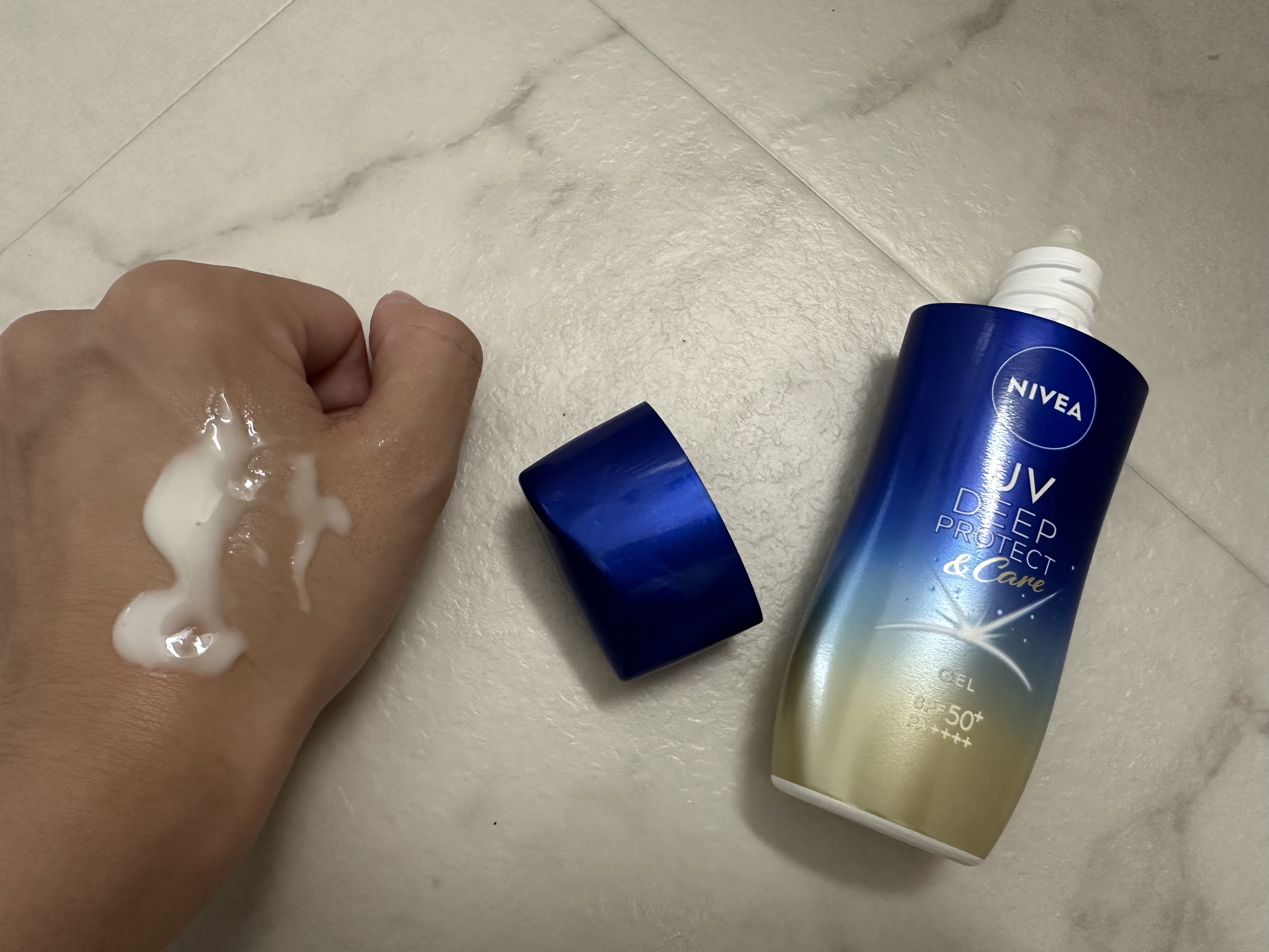 ニベアUV ディープ プロテクト＆ケア ジェル/ニベア/日焼け止めジェルを使ったクチコミ（3枚目）