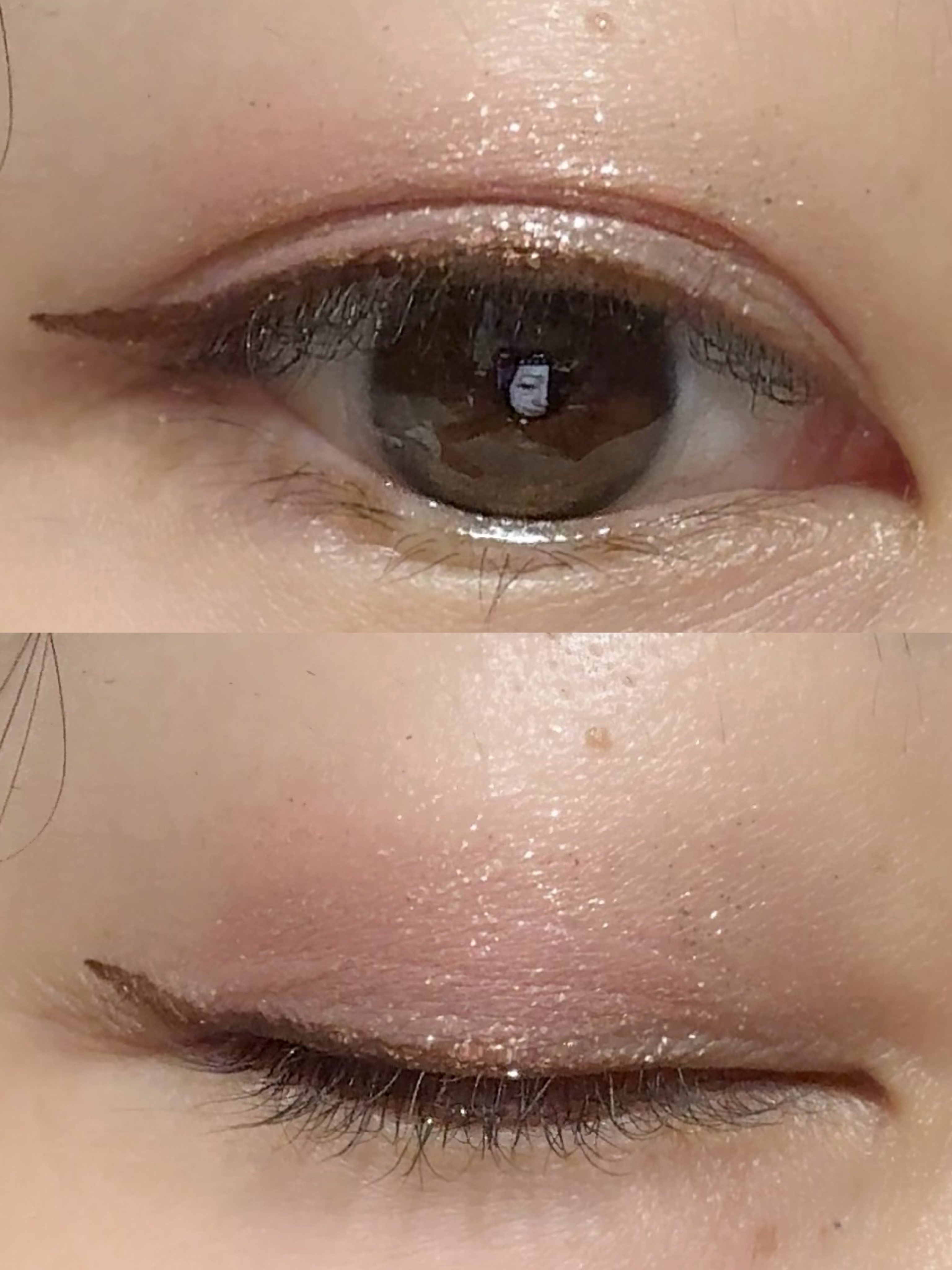 リキッド アイ グリッター/stimmung/グリッターを使ったクチコミ（2枚目）