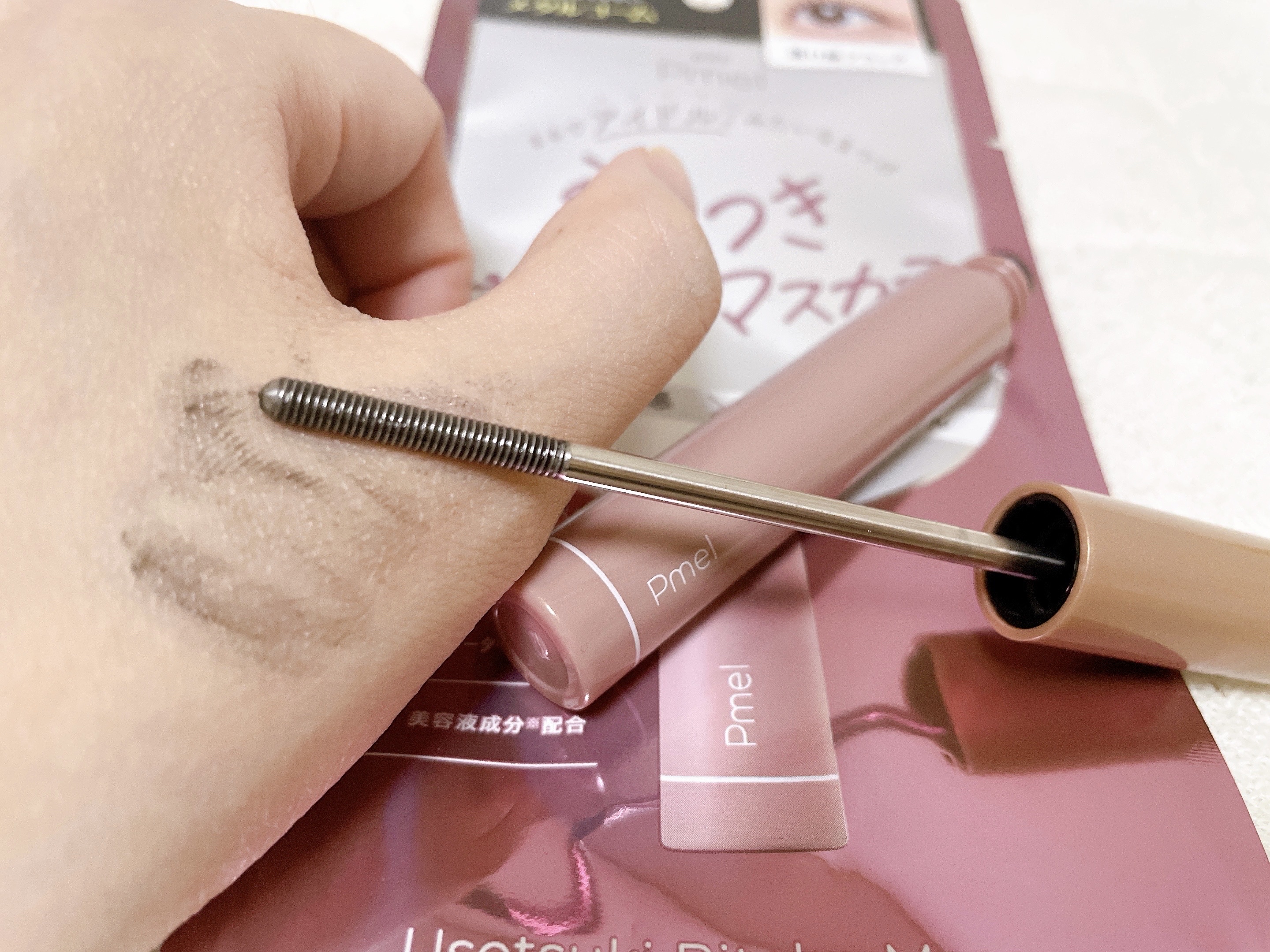 うそつき美束マスカラ 透け感ブラック/pdc/マスカラを使ったクチコミ（2枚目）