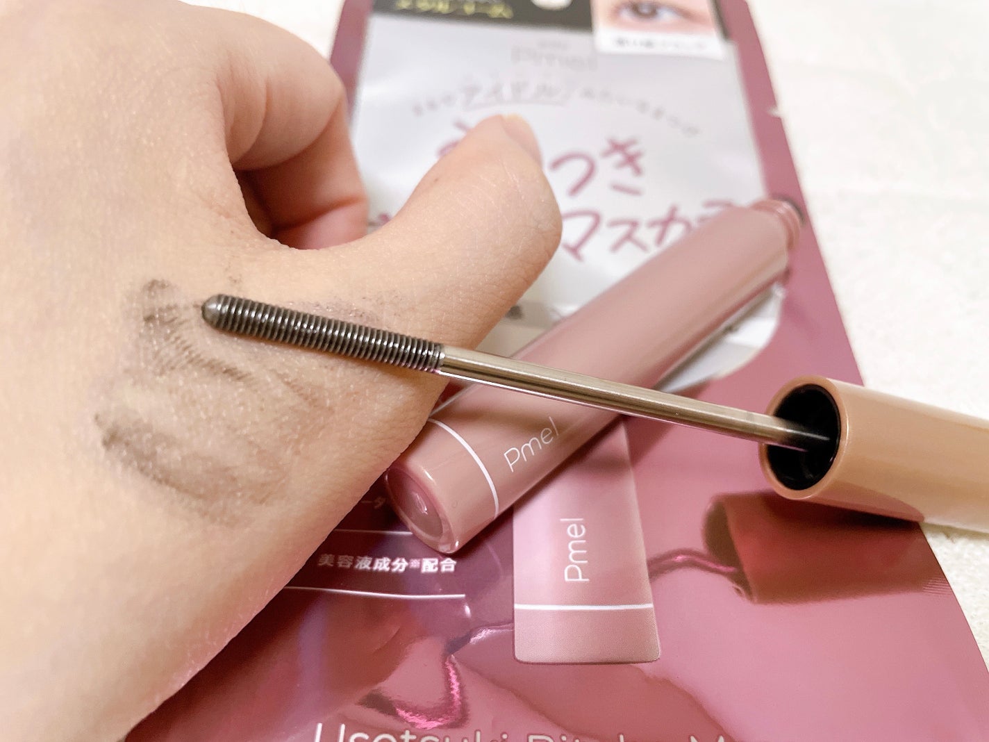 うそつき美束マスカラ 透け感ブラック/pdc/マスカラを使ったクチコミ(2枚目)