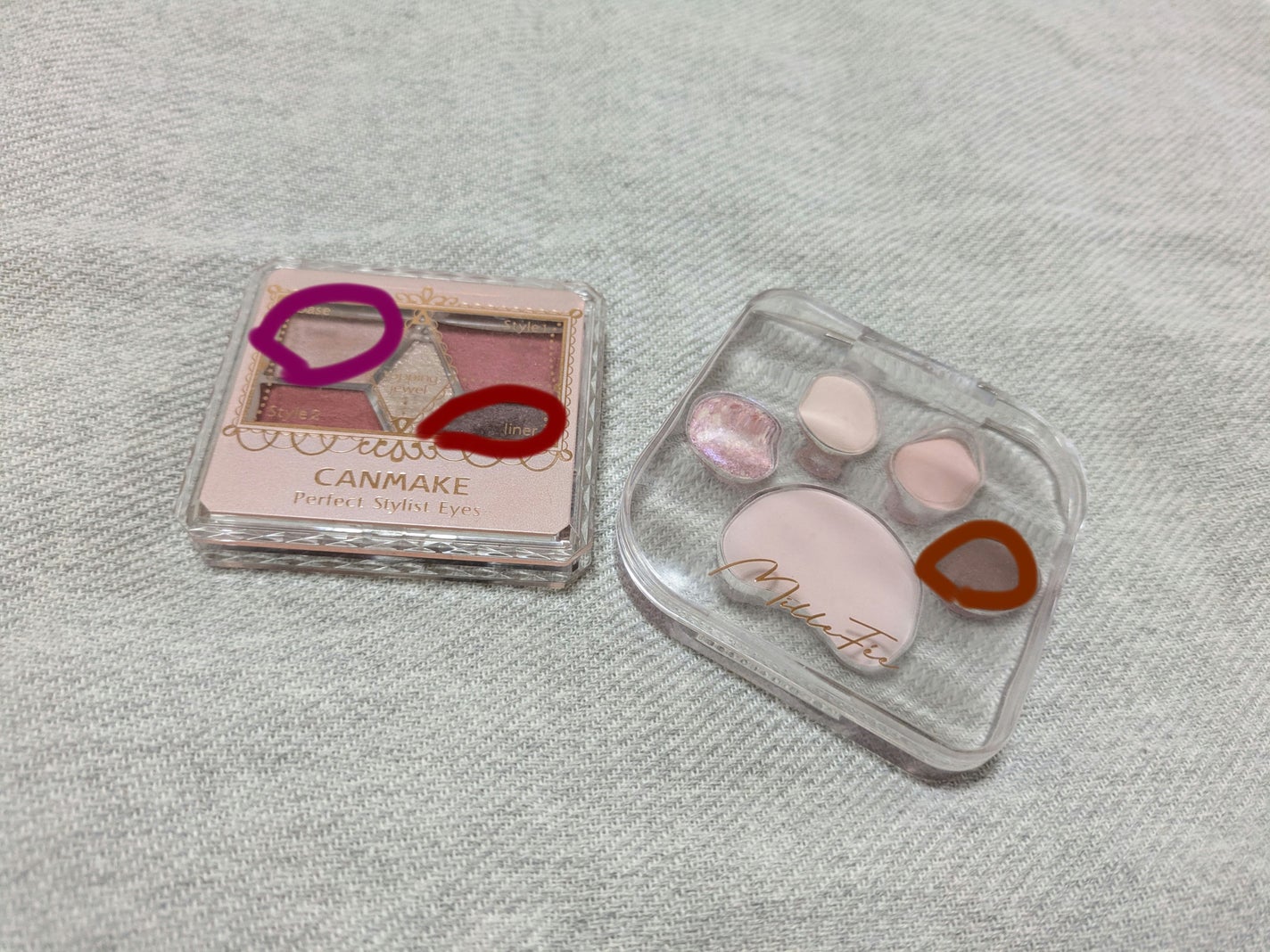 パーフェクトスタイリストアイズ/キャンメイク/アイシャドウパレットを使ったクチコミ(3枚目)