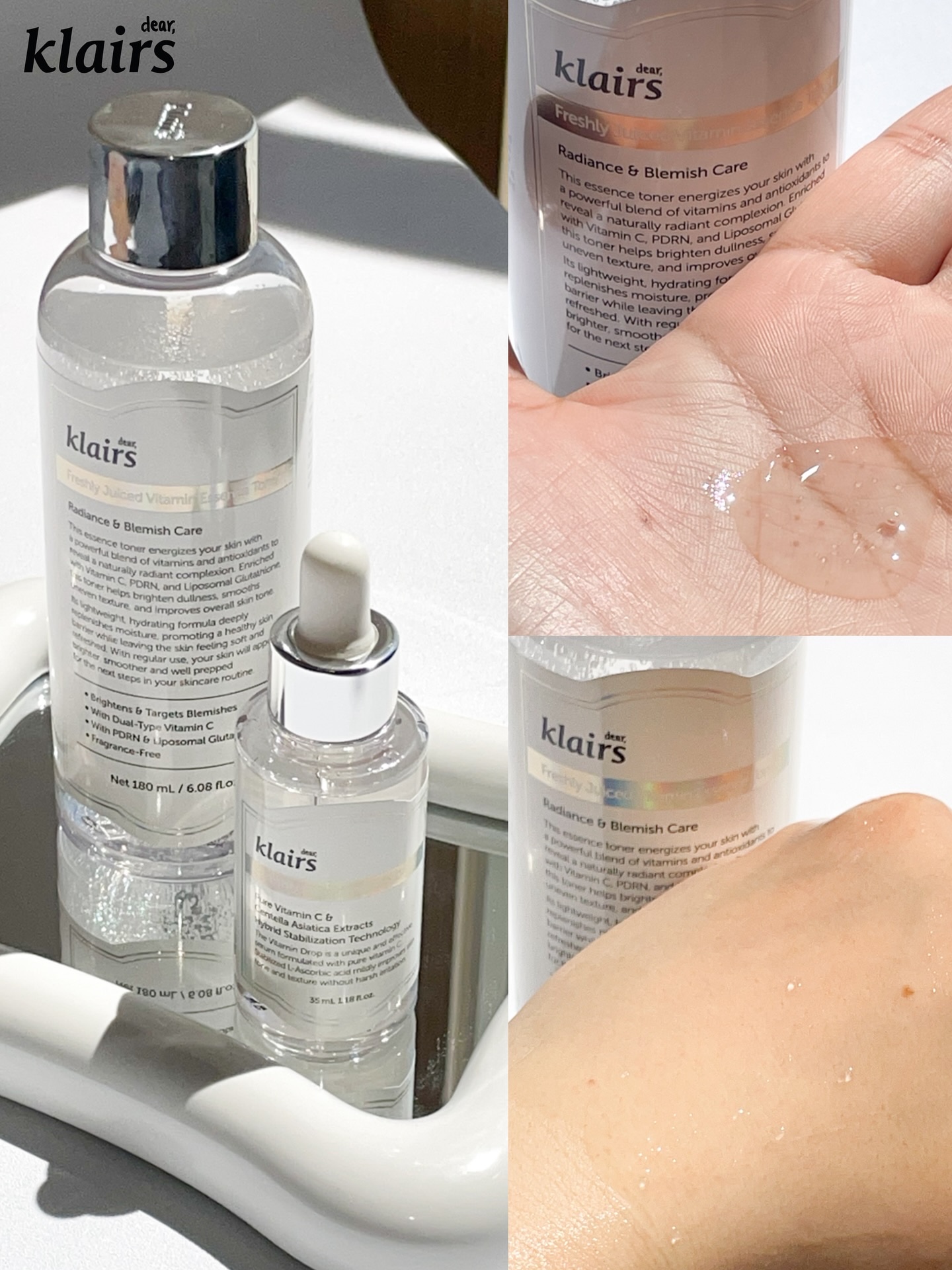 フレッシュリージュースドビタミンドロップ(35ml)/Klairs/美容液を使ったクチコミ（2枚目）