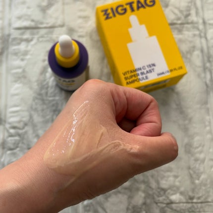 ビタミンC15%スーパーブラストアンプル/ZIGTAG/美容液を使ったクチコミ(5枚目)