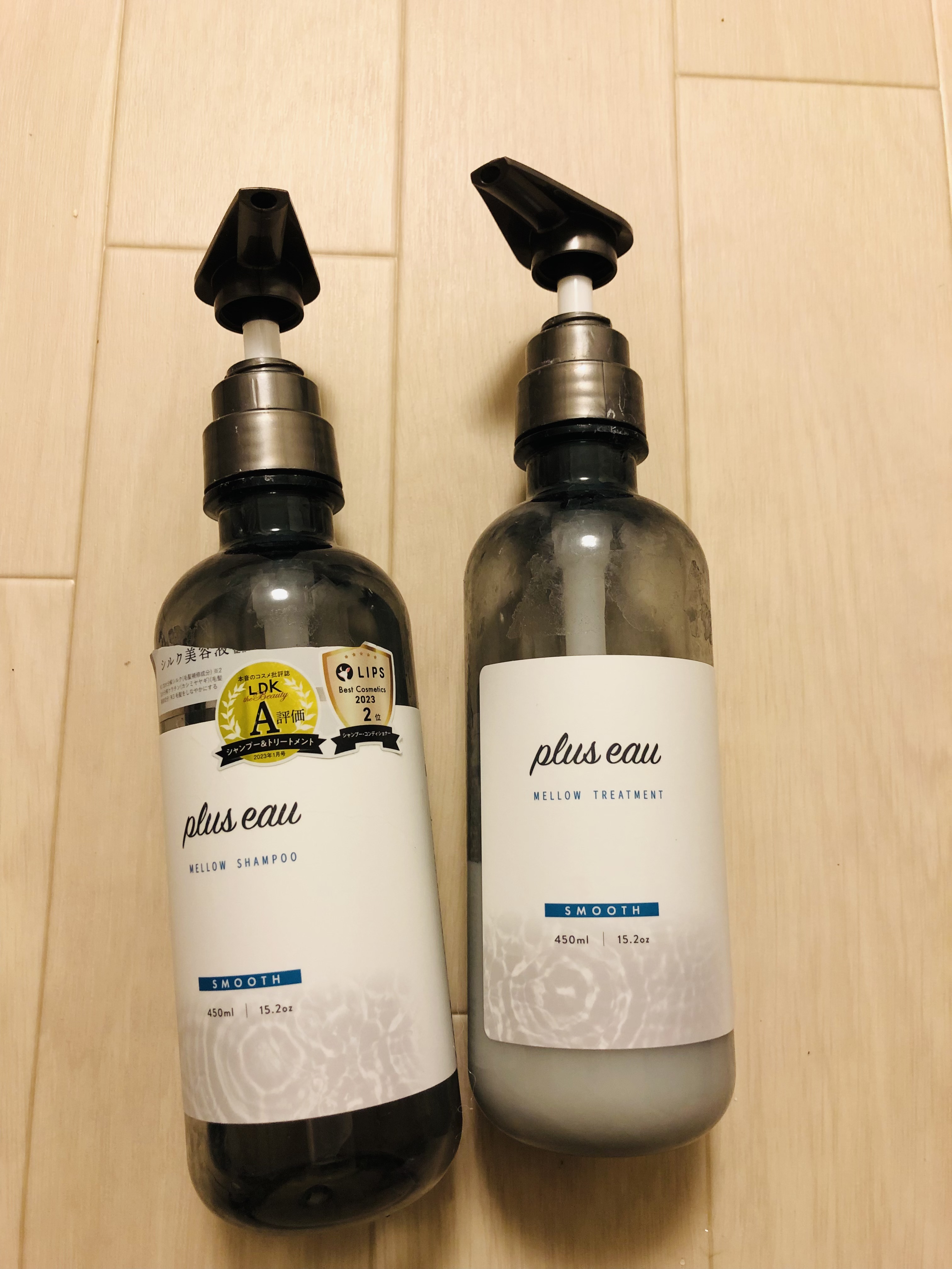 メロウシャンプー/メロウトリートメント/plus eau/市販シャンプーを使ったクチコミ（1枚目）