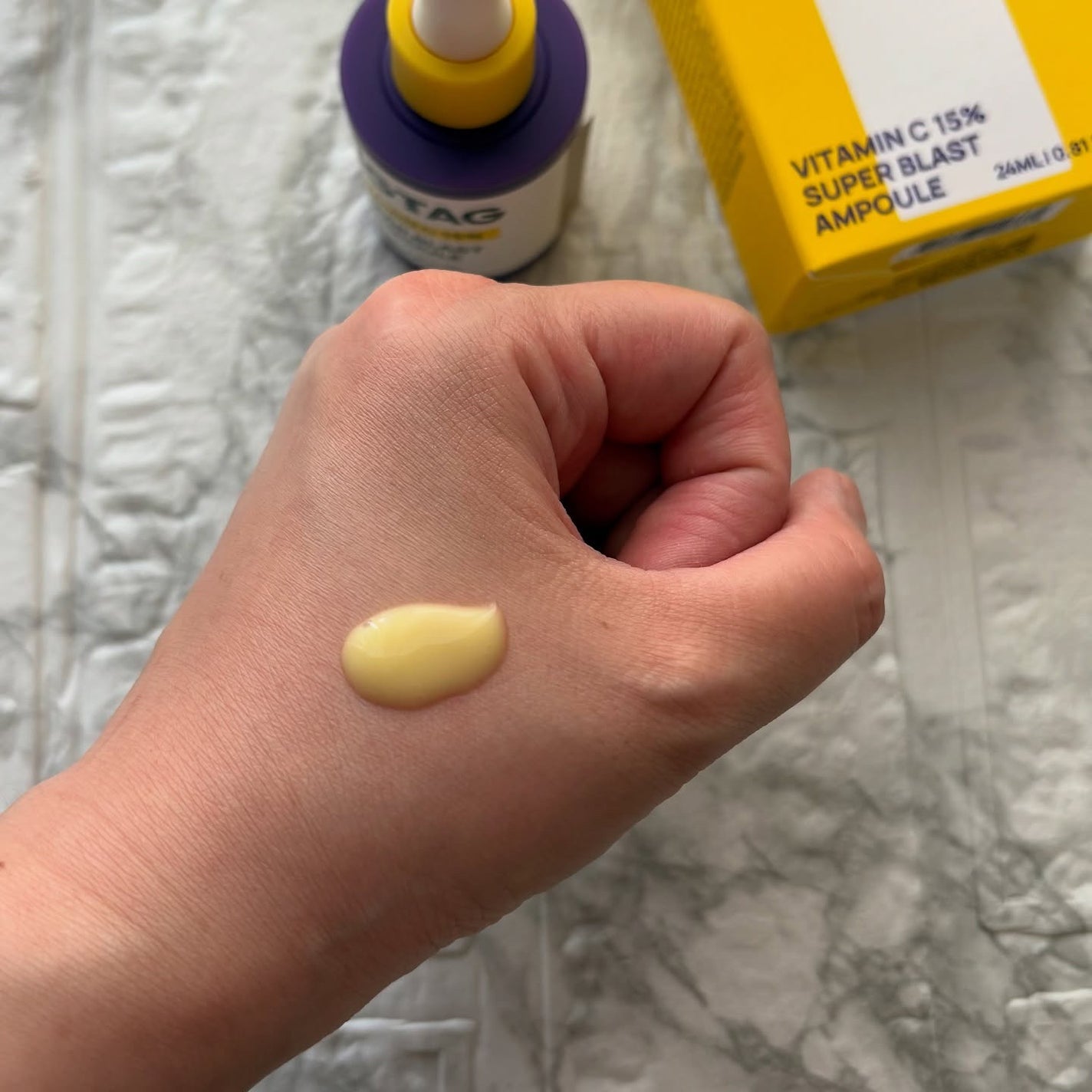 ビタミンC15%スーパーブラストアンプル/ZIGTAG/美容液を使ったクチコミ(4枚目)