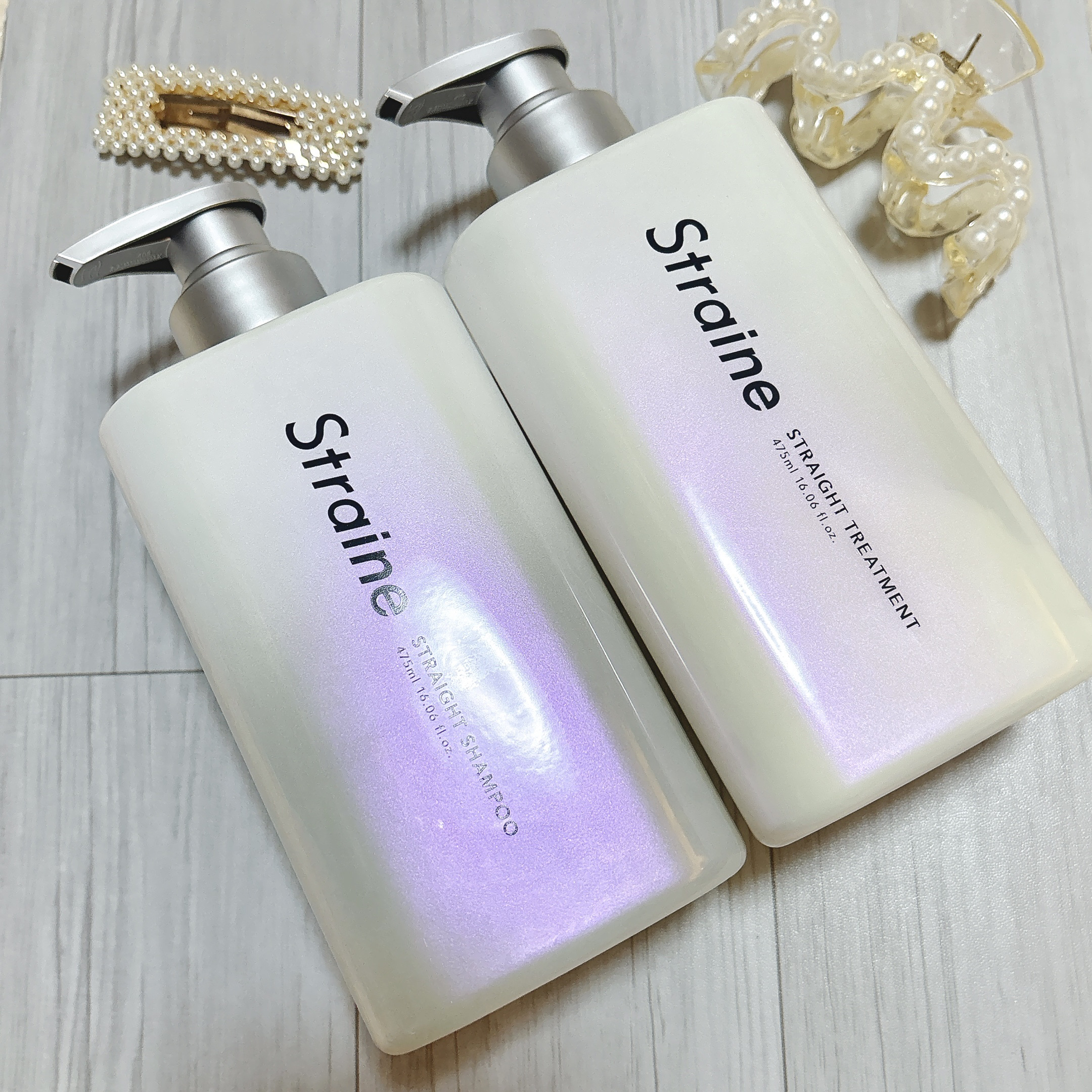 ストレートシャンプー/ストレートトリートメント ホワイトブロッサムの香り/Straine/市販シャンプーを使ったクチコミ（1枚目）