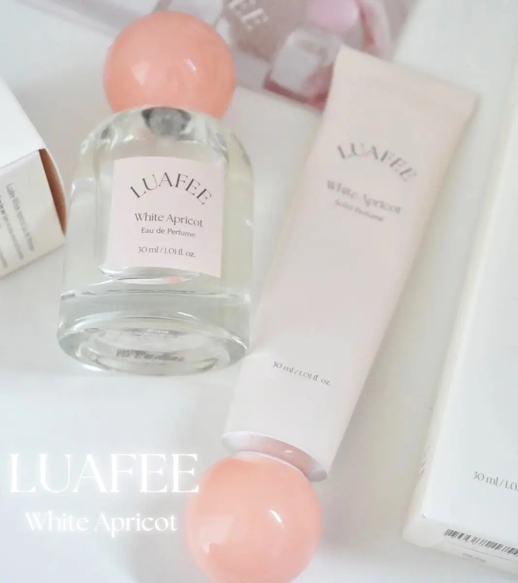 ソリッド パフューム ホワイトアプリコット/LUAFEE/練り香水を使ったクチコミ（2枚目）