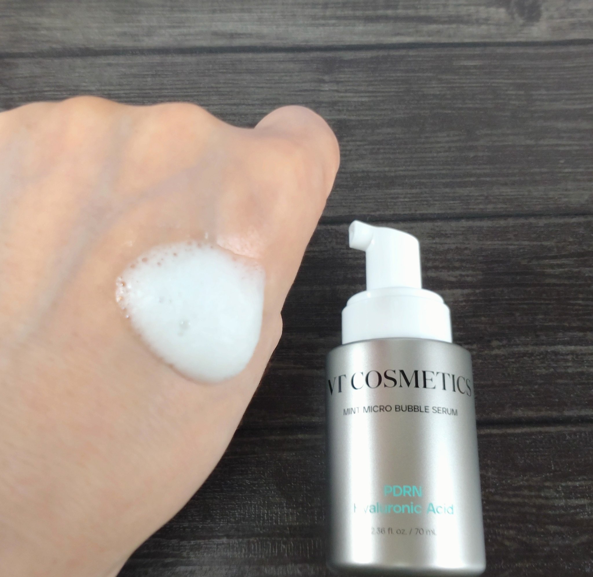 PDRN ヒアルロン酸 ミントマイクロバブルセラム/VT/美容液を使ったクチコミ（2枚目）