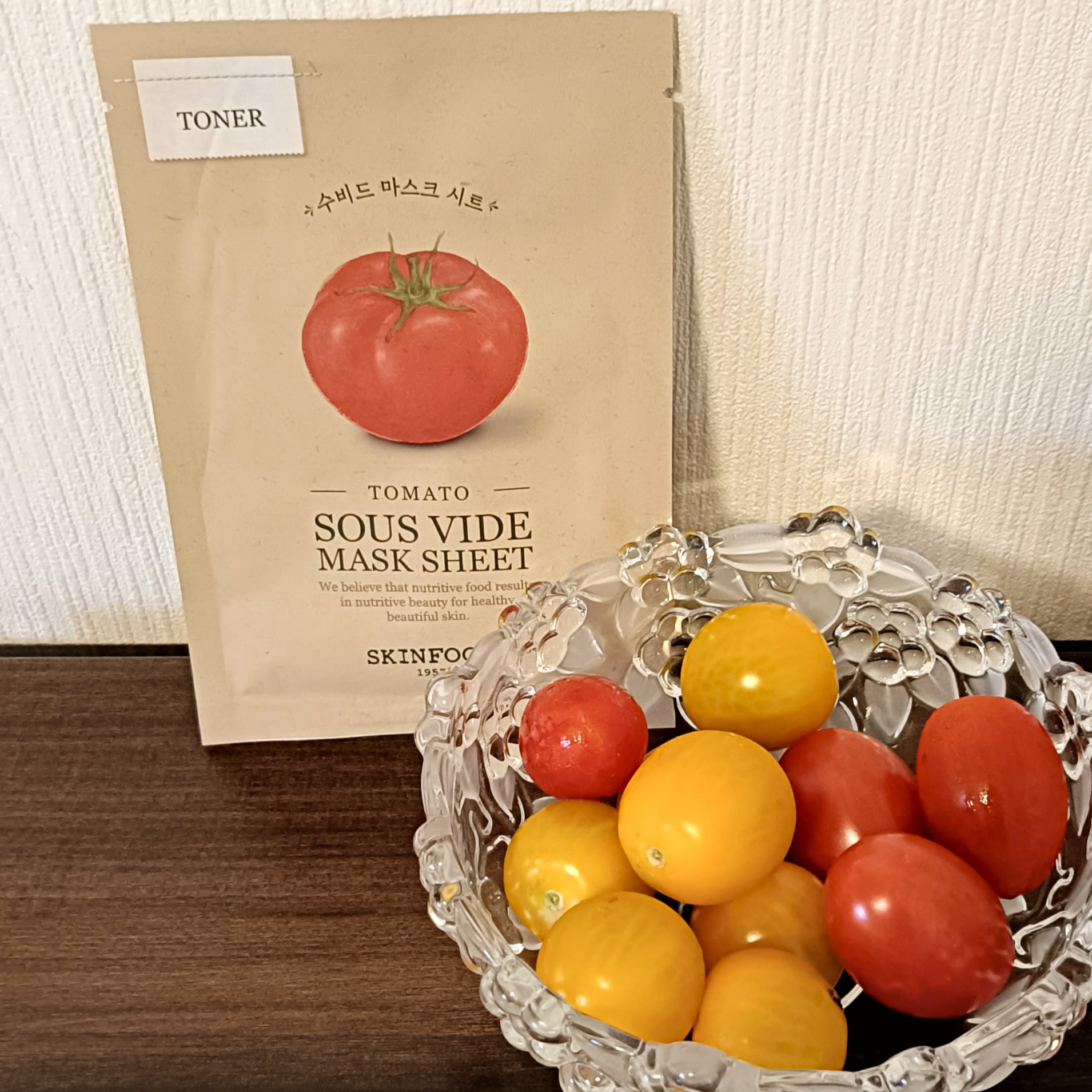 スーヴィッド マスクシート トマト/SKINFOOD/シートマスク・パックを使ったクチコミ（1枚目）