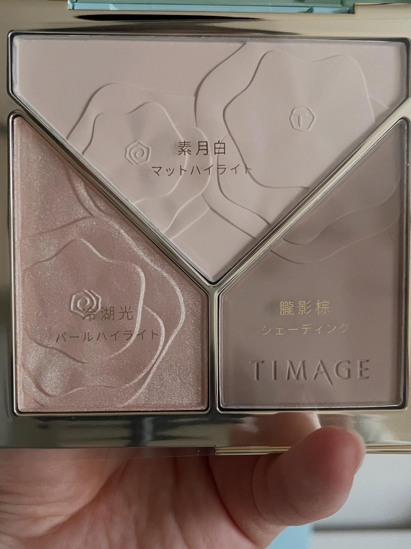 ハイライトシェーディングパレット/TIMAGE/パウダーハイライトを使ったクチコミ（2枚目）