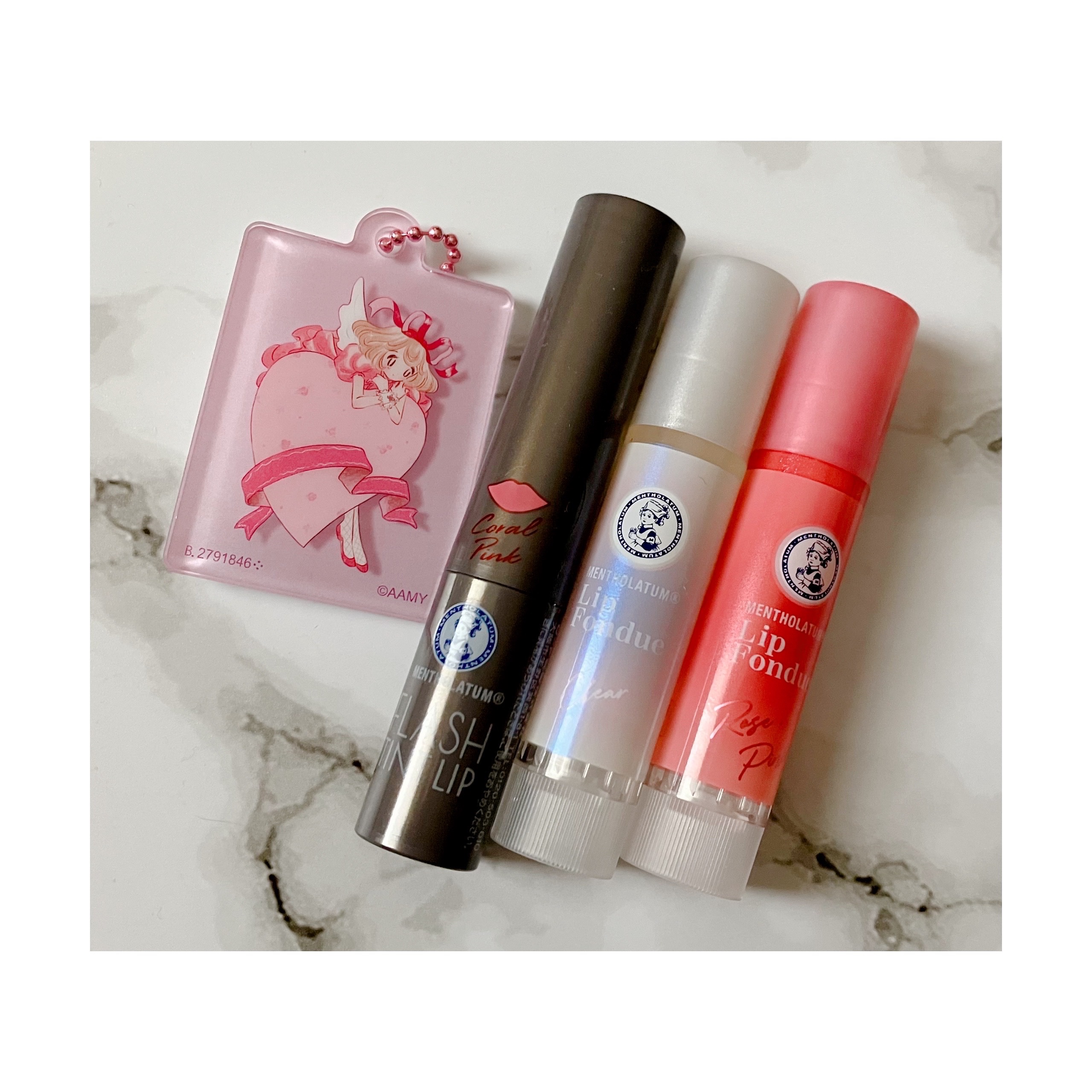 メンソレータム フラッシュティントリップ コーラルピンク/メンソレータム/リップティントを使ったクチコミ（1枚目）