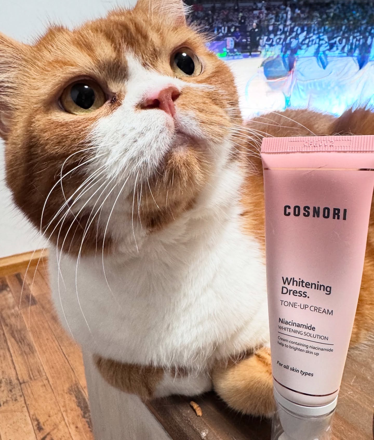 ホワイトニングドレストーンアップクリーム/COSNORI/化粧下地を使ったクチコミ（1枚目）