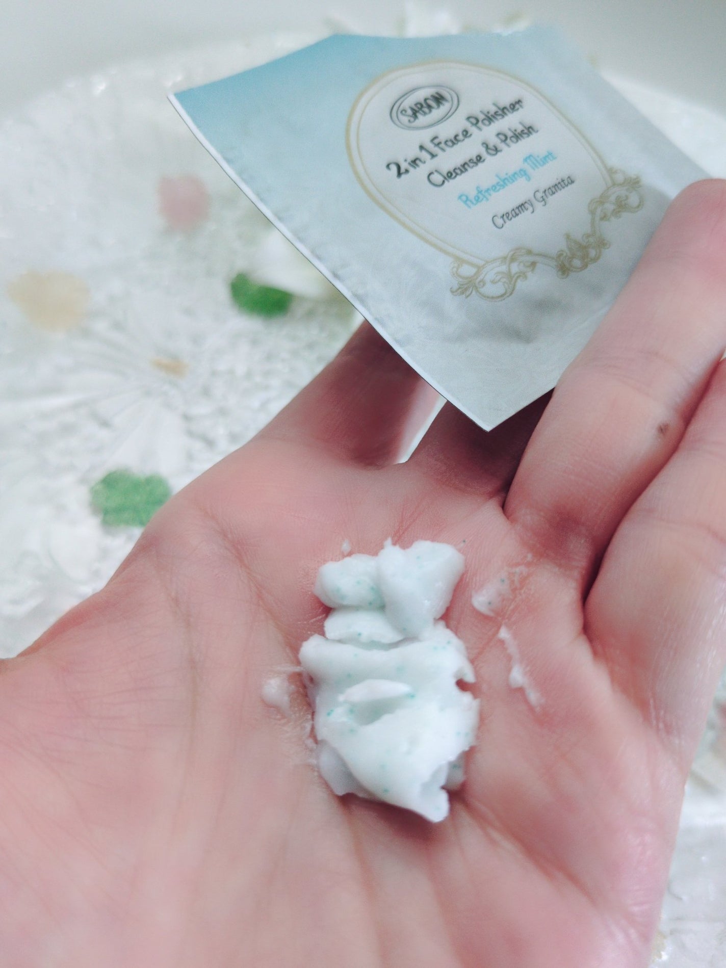 フェイスポリッシャー リフレッシング(ミント)/SABON/スクラブ・ゴマージュを使ったクチコミ(2枚目)