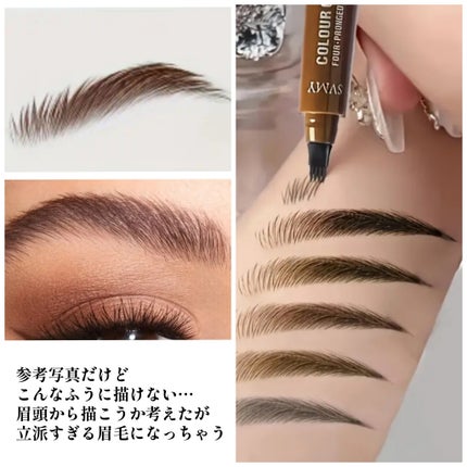 かぴめろん(フォロバほぼ🆗) on LIPS 「描くのムズい…発色はしっかりしているし、擦れや汗にも強い。落ち..」(8枚目)