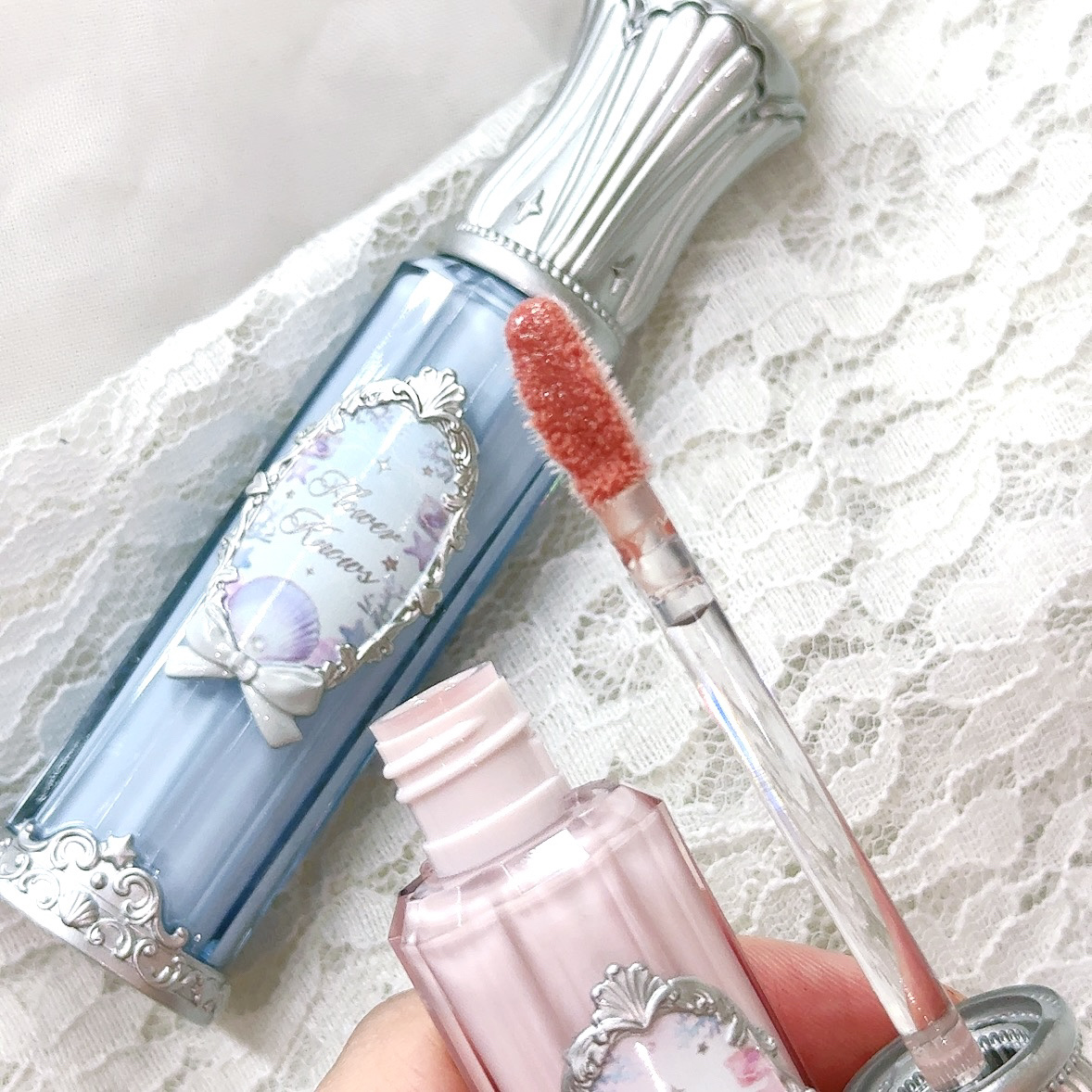 シェルズジュエルコレクション リップ グレーズ/FlowerKnows/口紅を使ったクチコミ（2枚目）