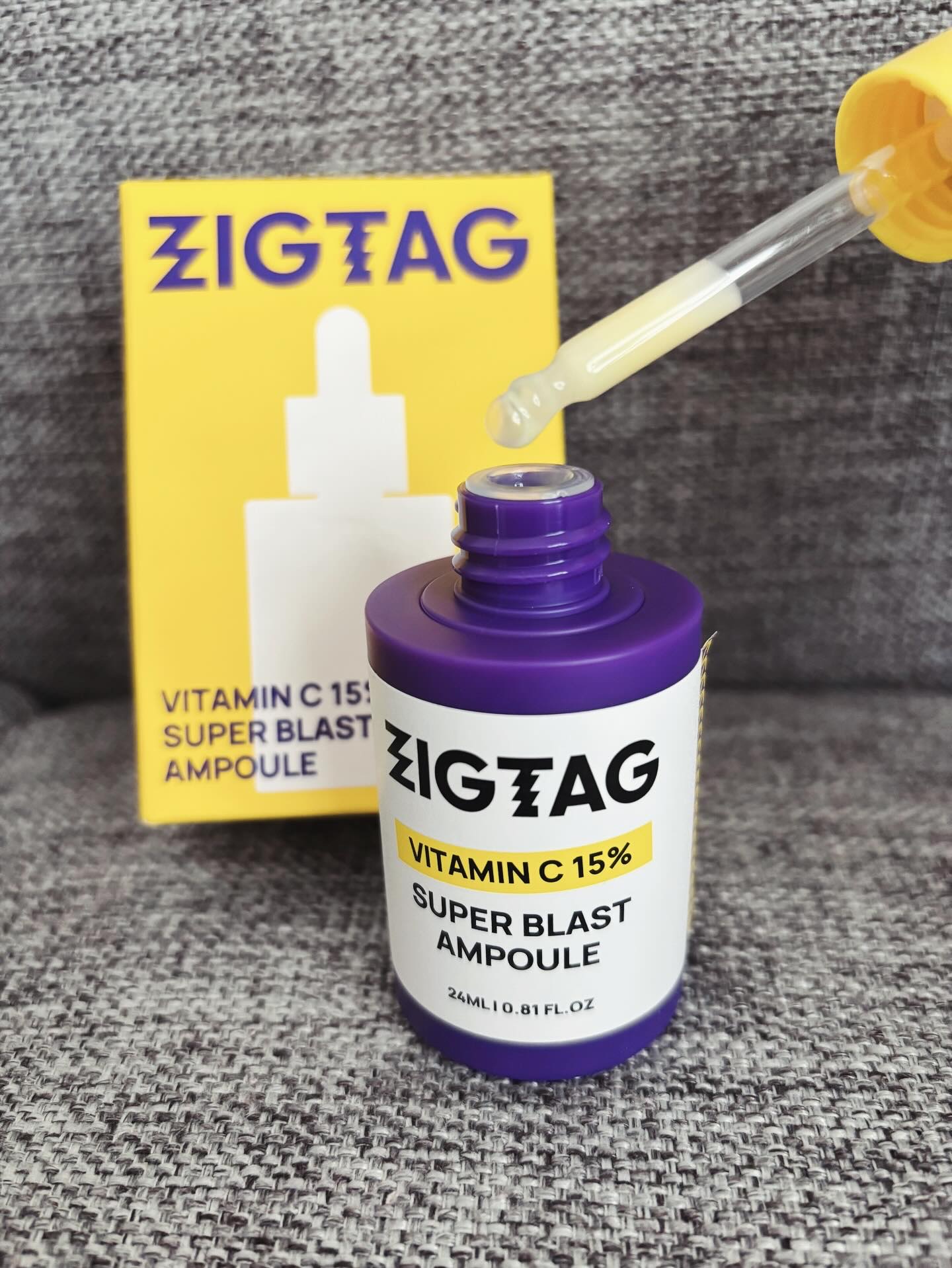 ビタミンC15%スーパーブラストアンプル/ZIGTAG/美容液を使ったクチコミ（2枚目）