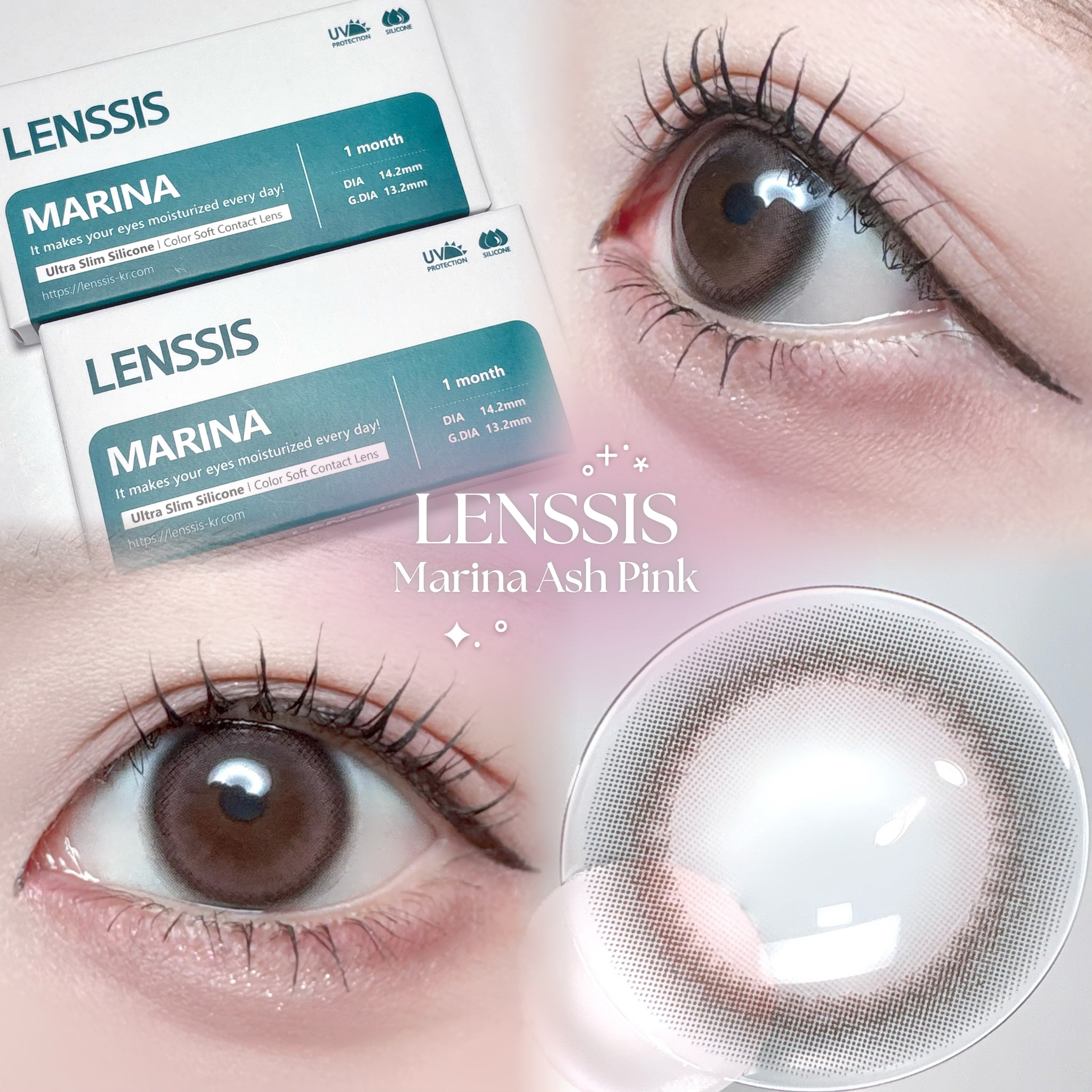 LENSSIS マリナシリーズ	のクチコミ「お気に入りピンクレンズ💖

【 𝐋𝐄𝐍𝐒𝐒𝐈𝐒 】
♡ 𝐌𝐚𝐫𝐢𝐧𝐚 𝐀𝐬𝐡 𝐏𝐢𝐧𝐤

1ᴍ.....」（1枚目）