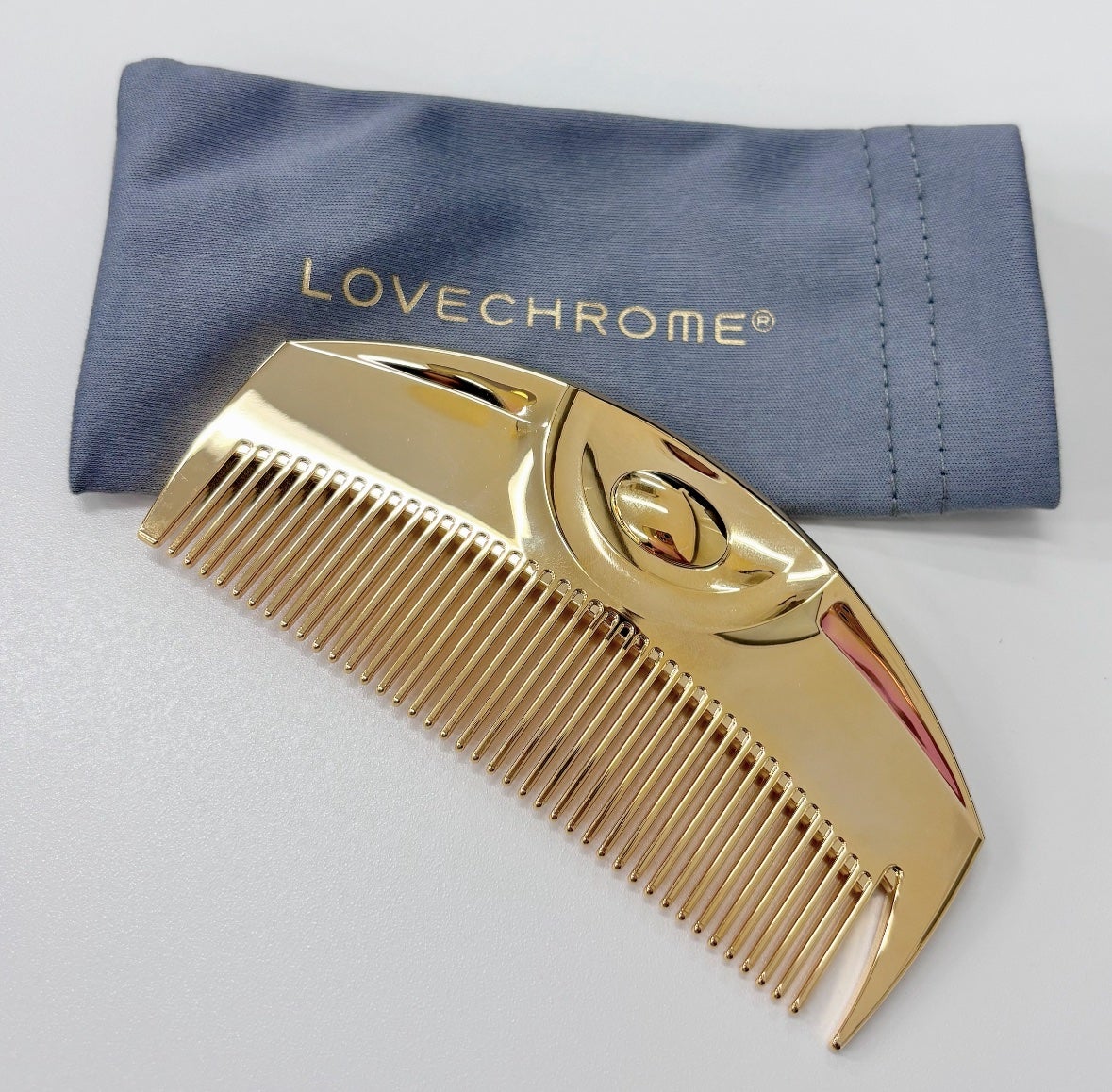 (R)K24GPツキ ゴールド/LOVECHROME/ヘアコームを使ったクチコミ(1枚目)