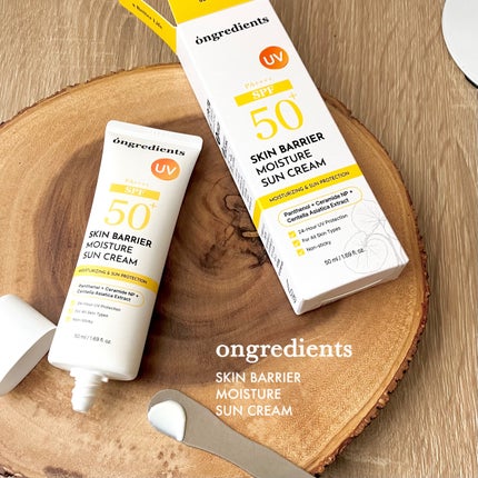 スキンバリアモイスチャーサンクリーム/Ongredients/日焼け止めクリームを使ったクチコミ(1枚目)