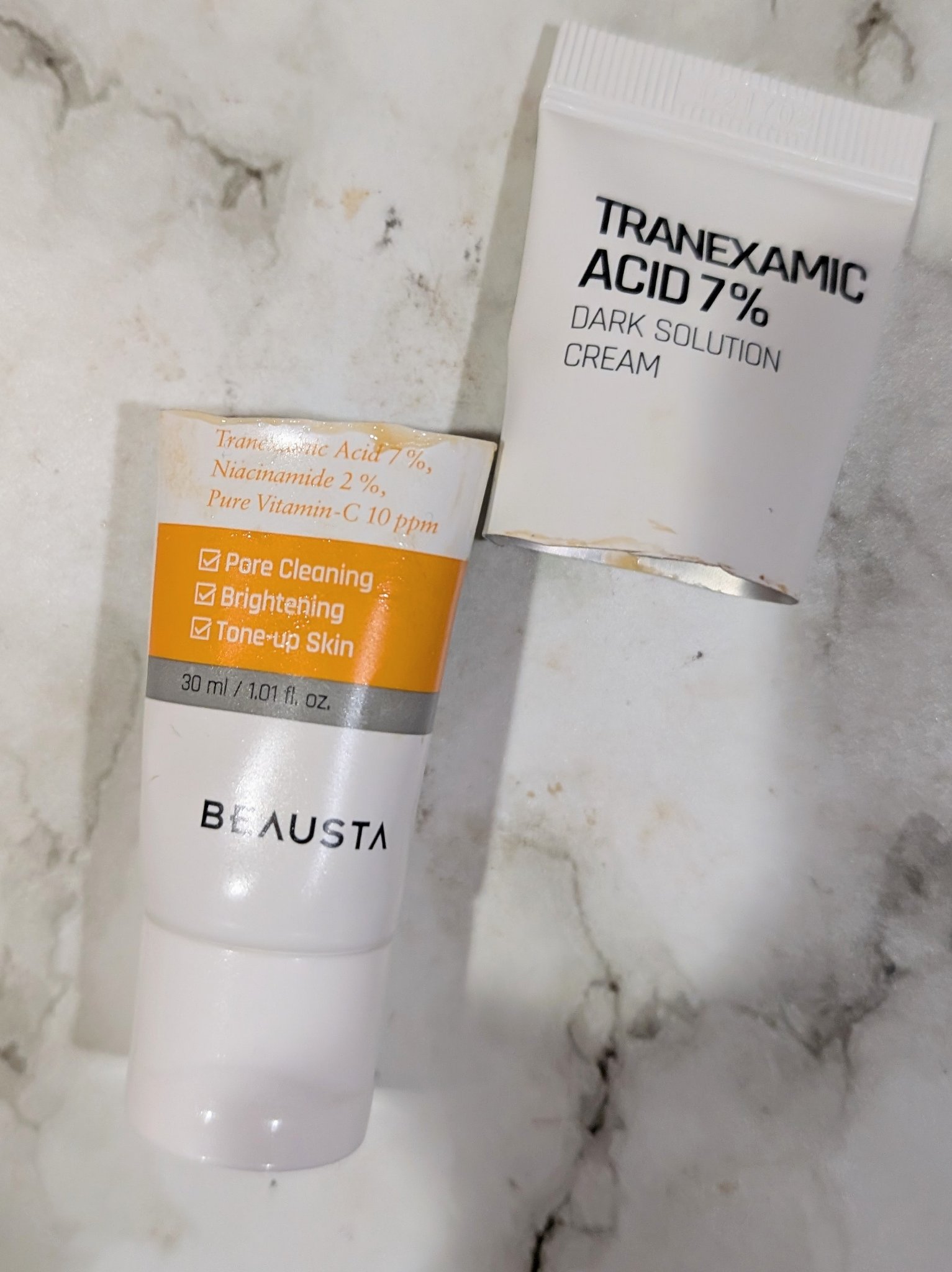 トラネキサム酸7%ダークソリューションクリーム/BEAUSTA/フェイスクリームを使ったクチコミ（1枚目）