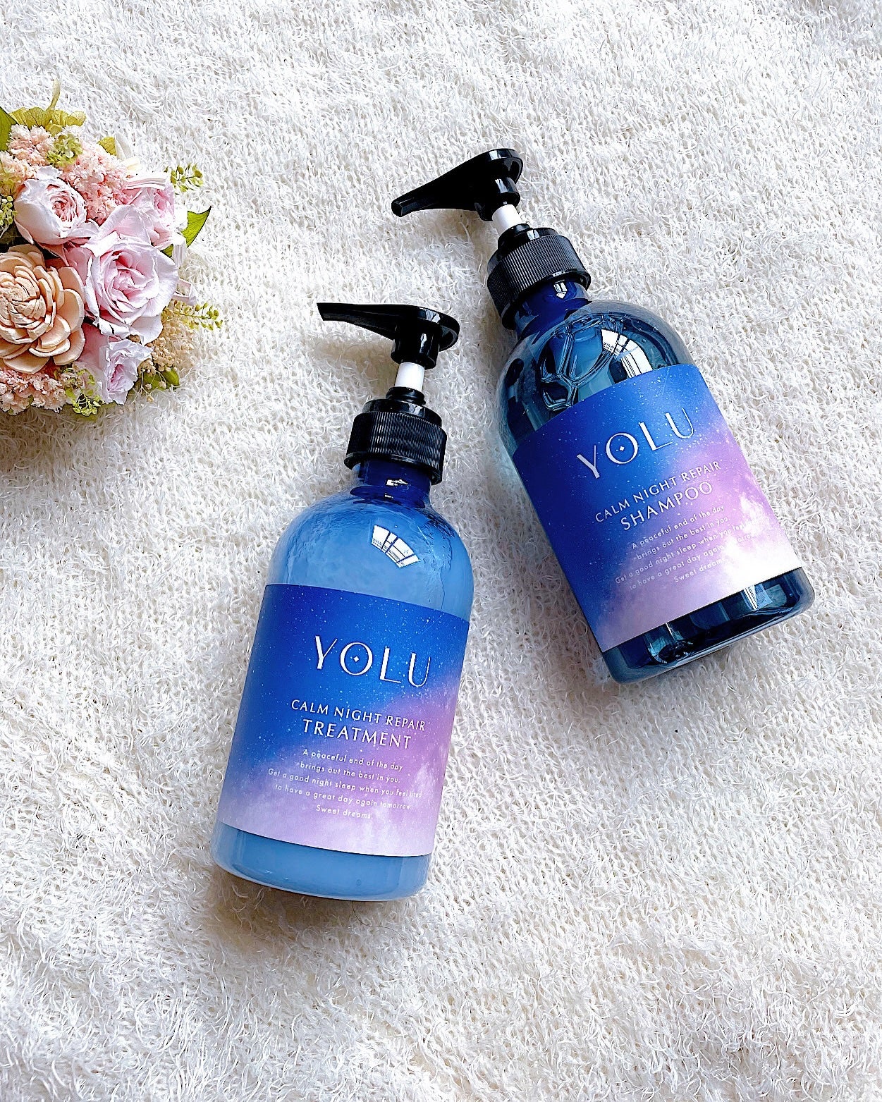 カームナイトリペアシャンプー/トリートメント/YOLU/シャンプー・コンディショナーを使ったクチコミ(1枚目)