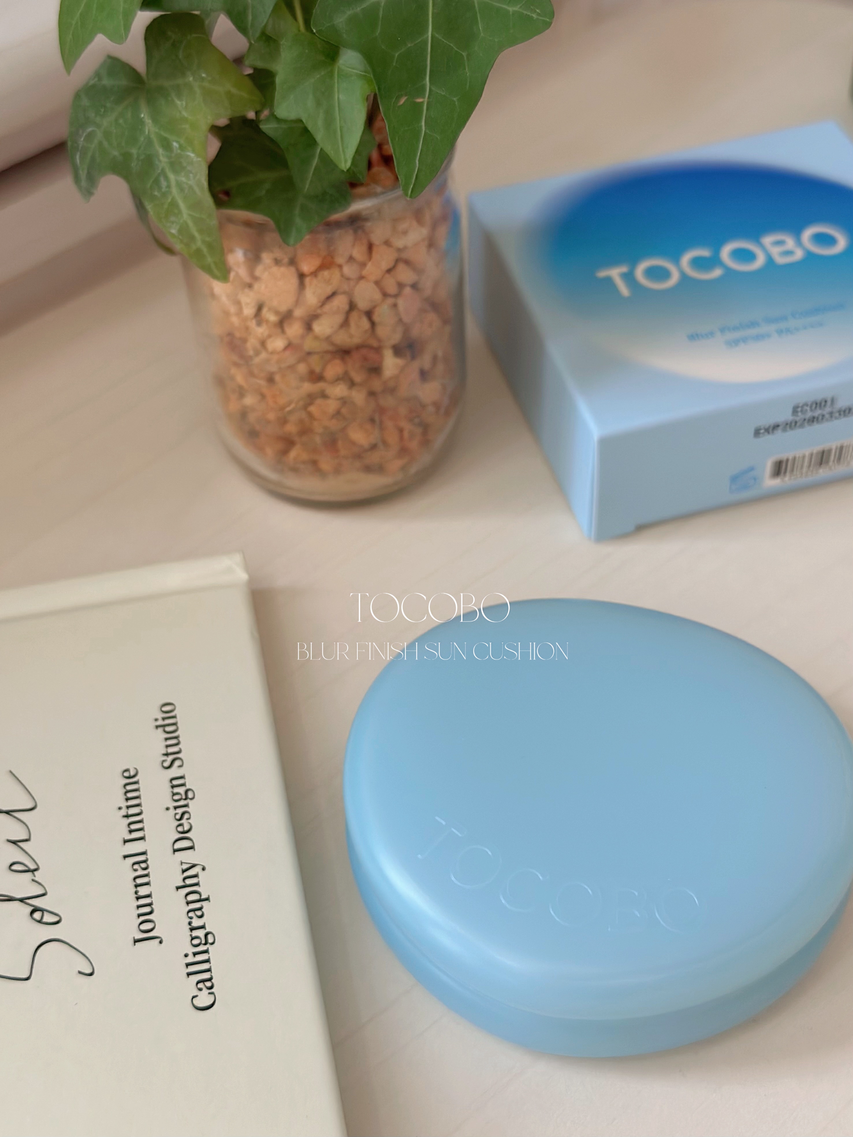 ブラーフィニッシュサンクッション/TOCOBO/日焼け止めパウダーを使ったクチコミ（1枚目）